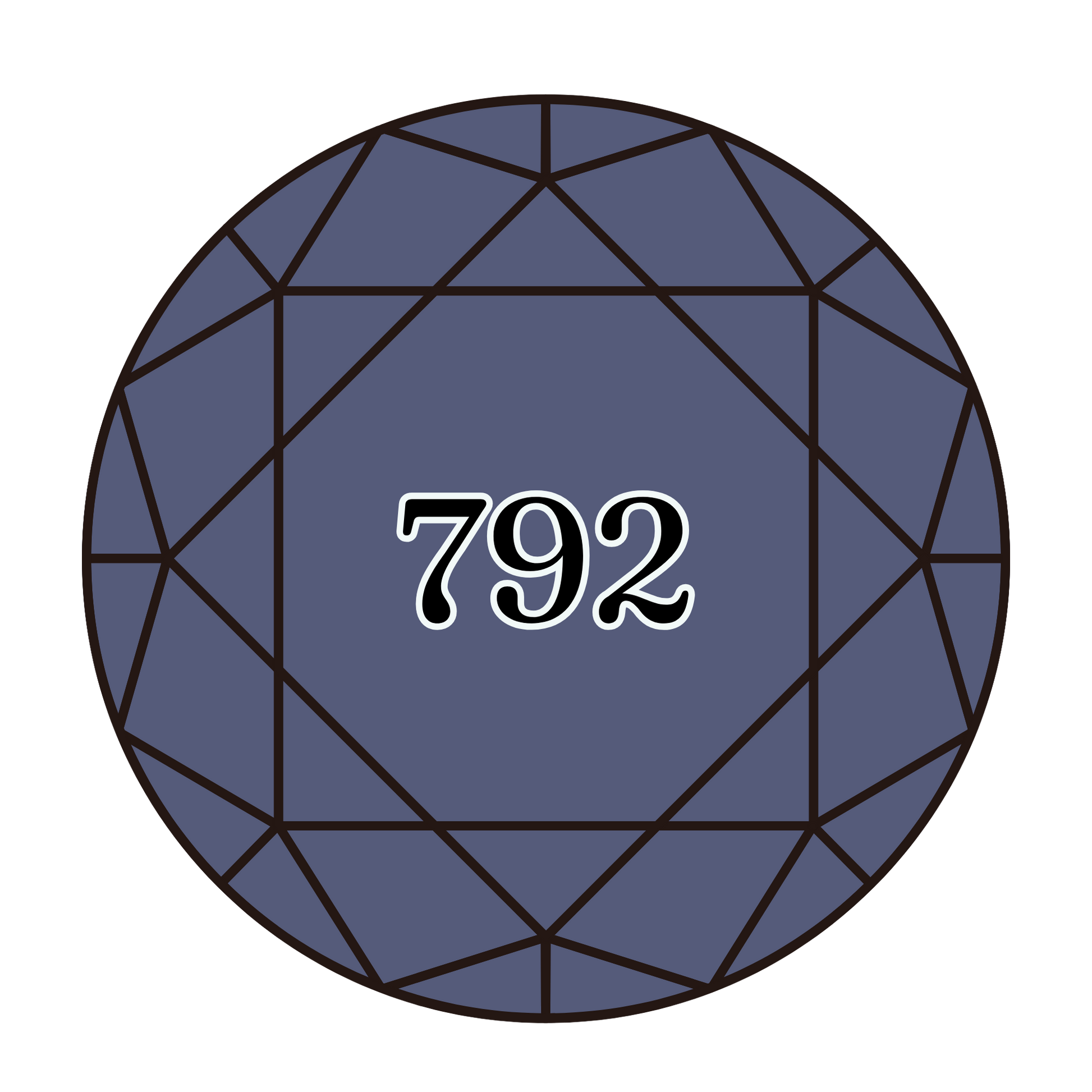 True North Diamond Art Round Diamond Drills 792 - Dark Cornflower Blue - Round Bulk Diamond Drills