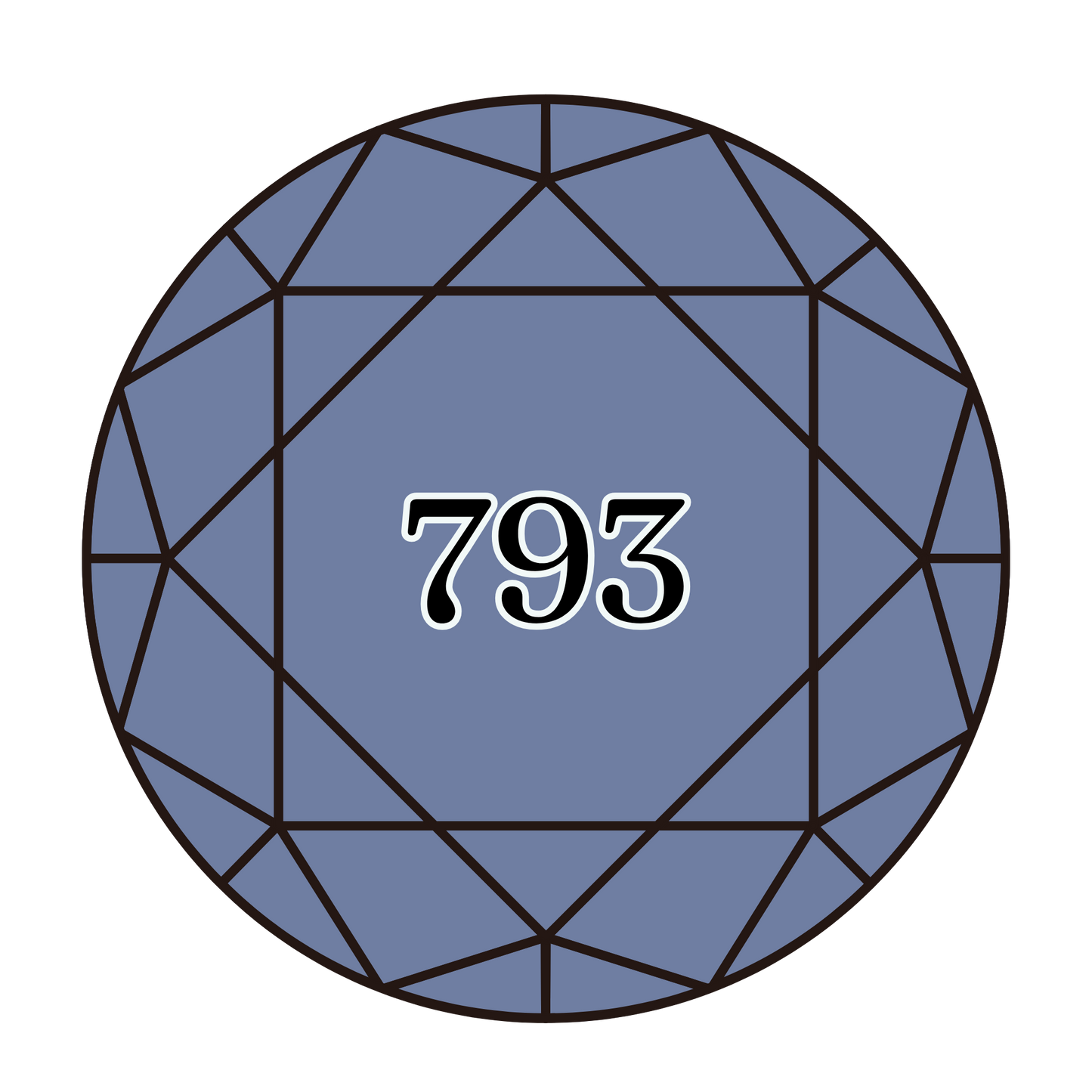 True North Diamond Art Round Diamond Drills 793 - Medium Cornflower Blue - Round Bulk Diamond Drills