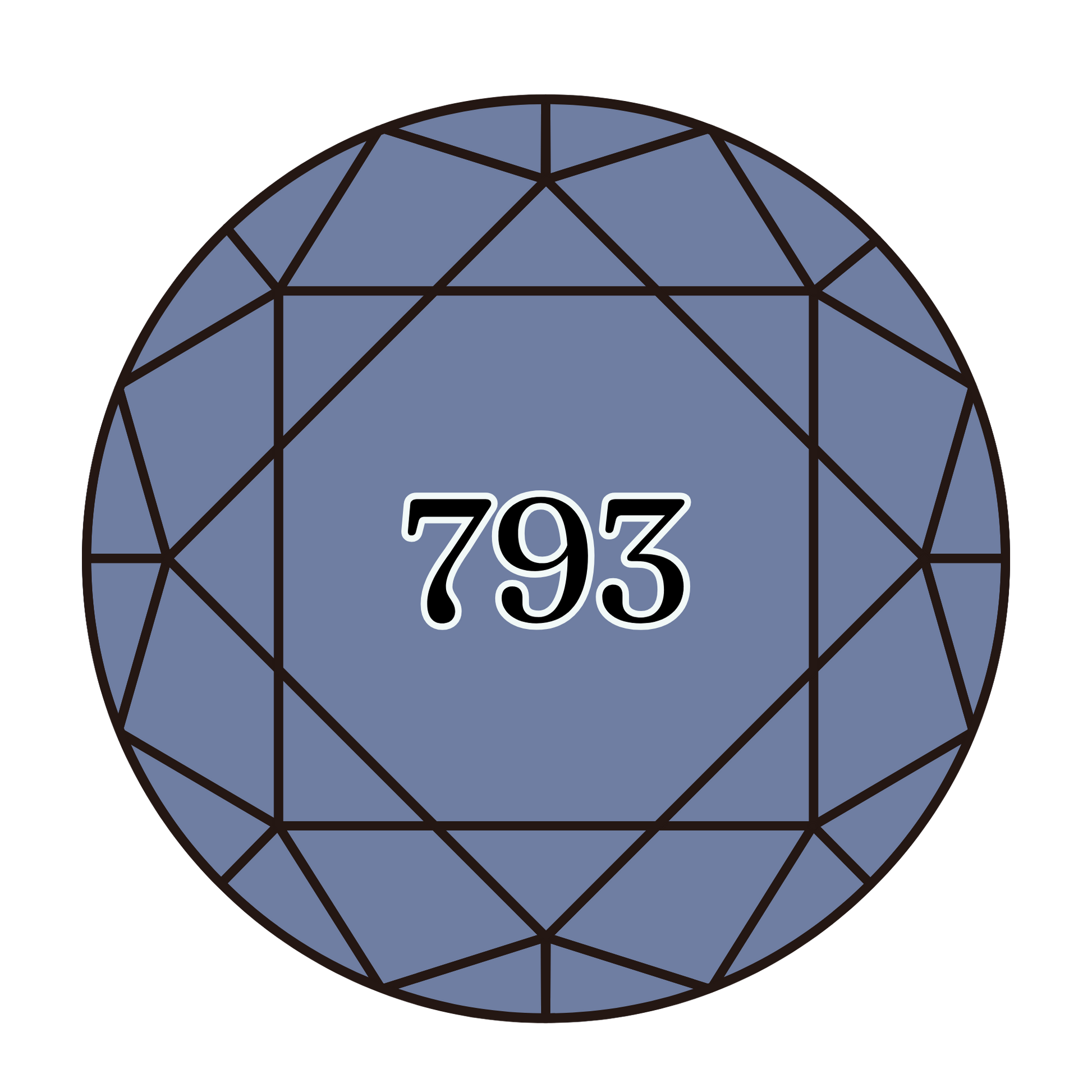 True North Diamond Art Round Diamond Drills 793 - Medium Cornflower Blue - Round Bulk Diamond Drills