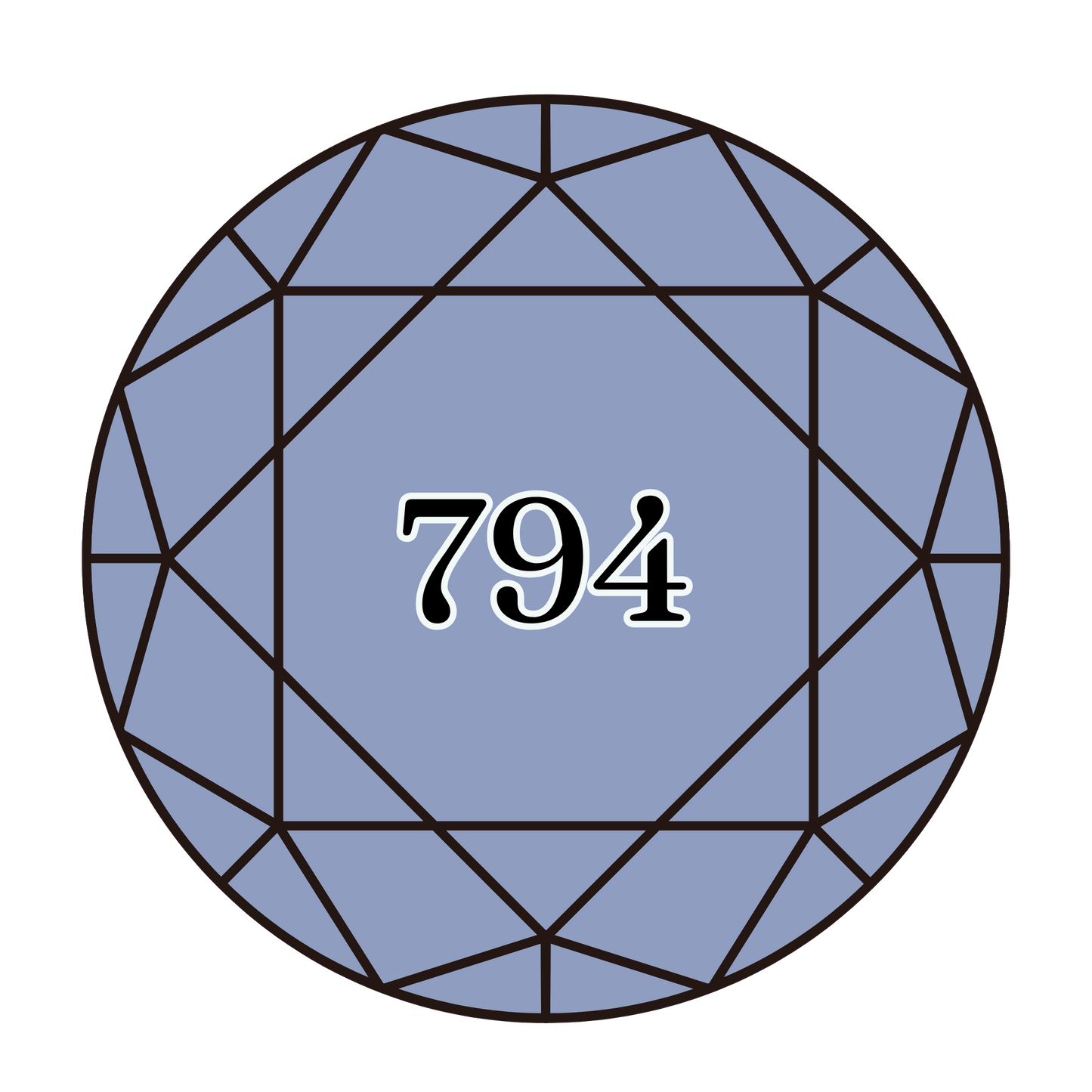 True North Diamond Art Round Diamond Drills 794 - Light Cornflower Blue - Round Bulk Diamond Drills