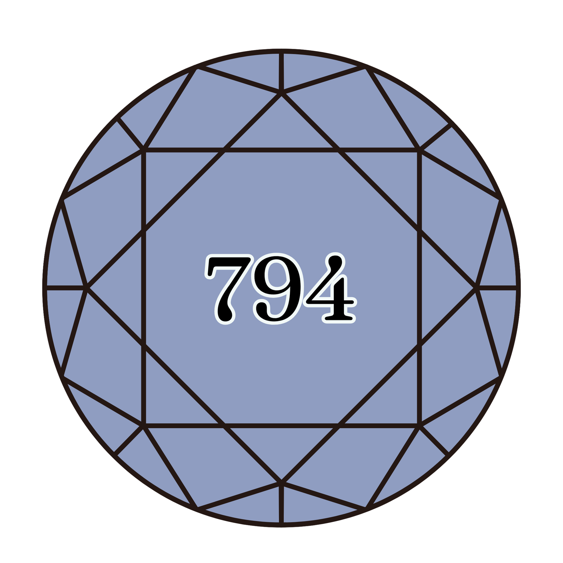 True North Diamond Art Round Diamond Drills 794 - Light Cornflower Blue - Round Bulk Diamond Drills