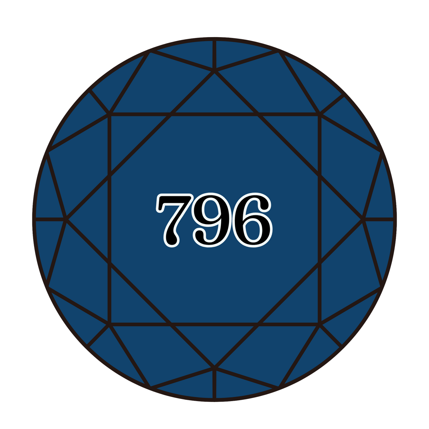 True North Diamond Art Round Diamond Drills 796 - Dark Royal Blue - Round Bulk Diamond Drills