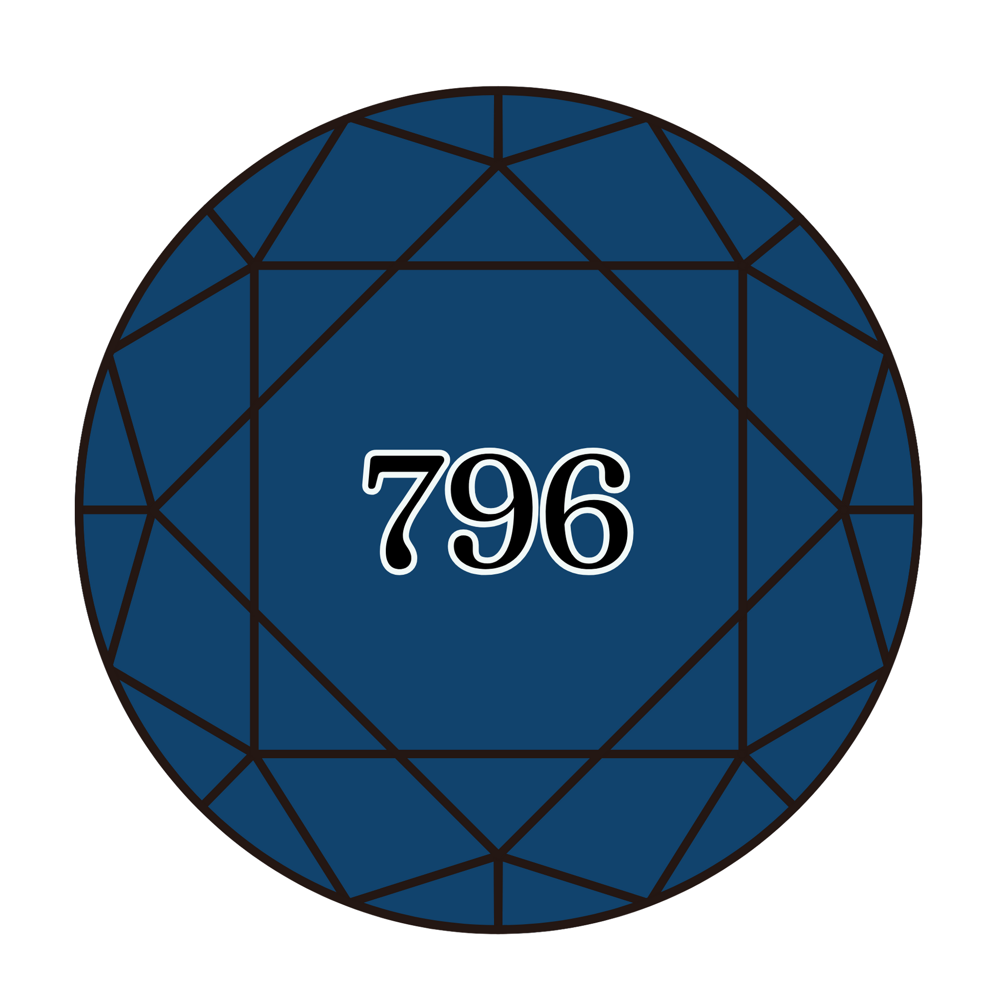 True North Diamond Art Round Diamond Drills 796 - Dark Royal Blue - Round Bulk Diamond Drills