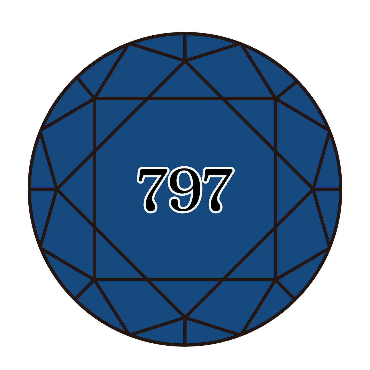 True North Diamond Art Round Diamond Drills 797 - Royal Blue - Round Bulk Diamond Drills