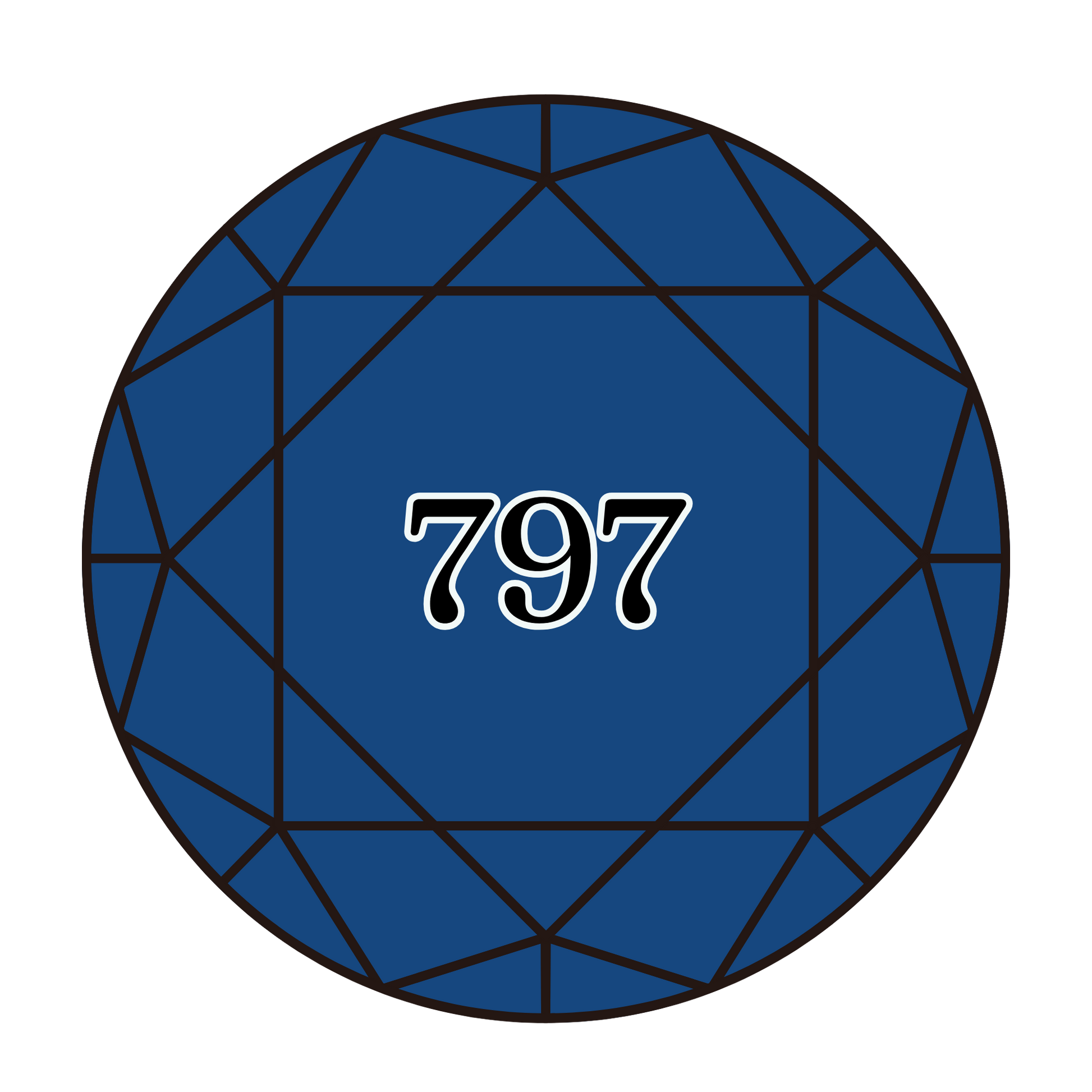 True North Diamond Art Round Diamond Drills 797 - Royal Blue - Round Bulk Diamond Drills