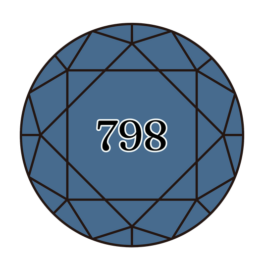 True North Diamond Art Round Diamond Drills 798 - Dark Delft Blue - Round Bulk Diamond Drills