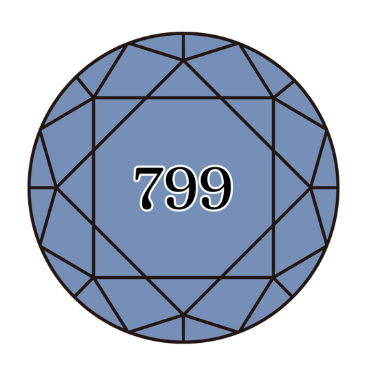 True North Diamond Art Round Diamond Drills 799 - Medium Delft Blue - Round Bulk Diamond Drills