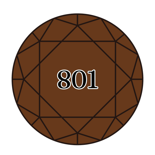 True North Diamond Art Round Diamond Drills 801 - Dark Coffee Brown - Round Bulk Diamond Drills