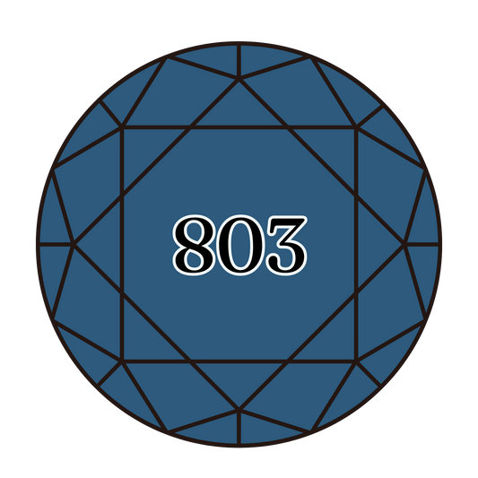 True North Diamond Art Round Diamond Drills 803 - Ultra Very Dark Baby Blue - Round Bulk Diamond Drills