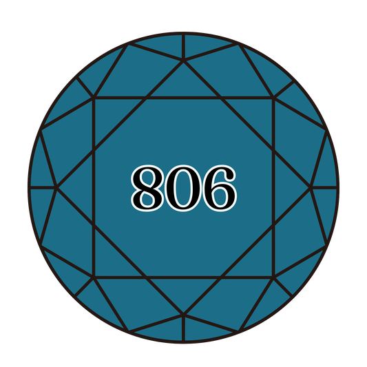 True North Diamond Art Round Diamond Drills 806 - Dark Peacock Blue - Round Bulk Diamond Drills