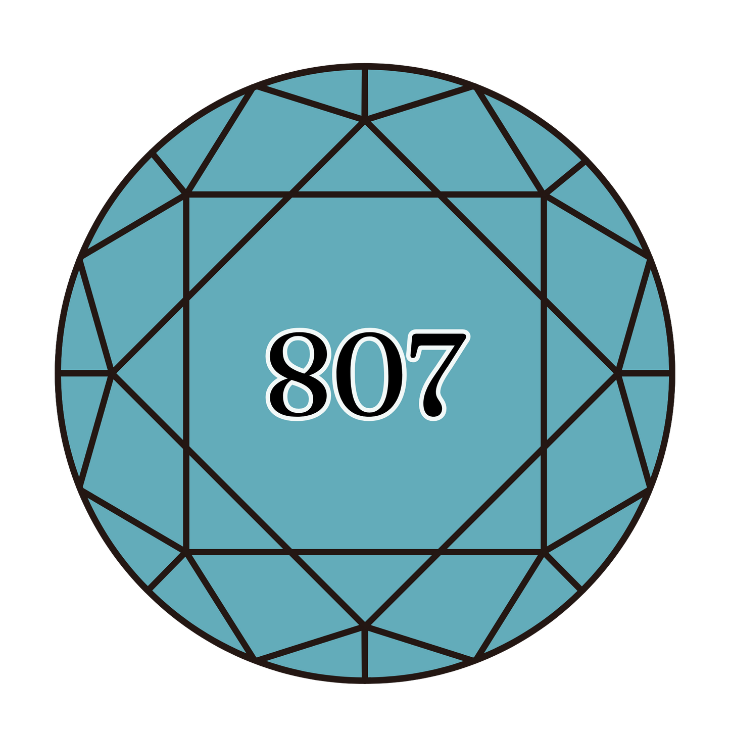 True North Diamond Art Round Diamond Drills 807 - Peacock Blue - Round Bulk Diamond Drills