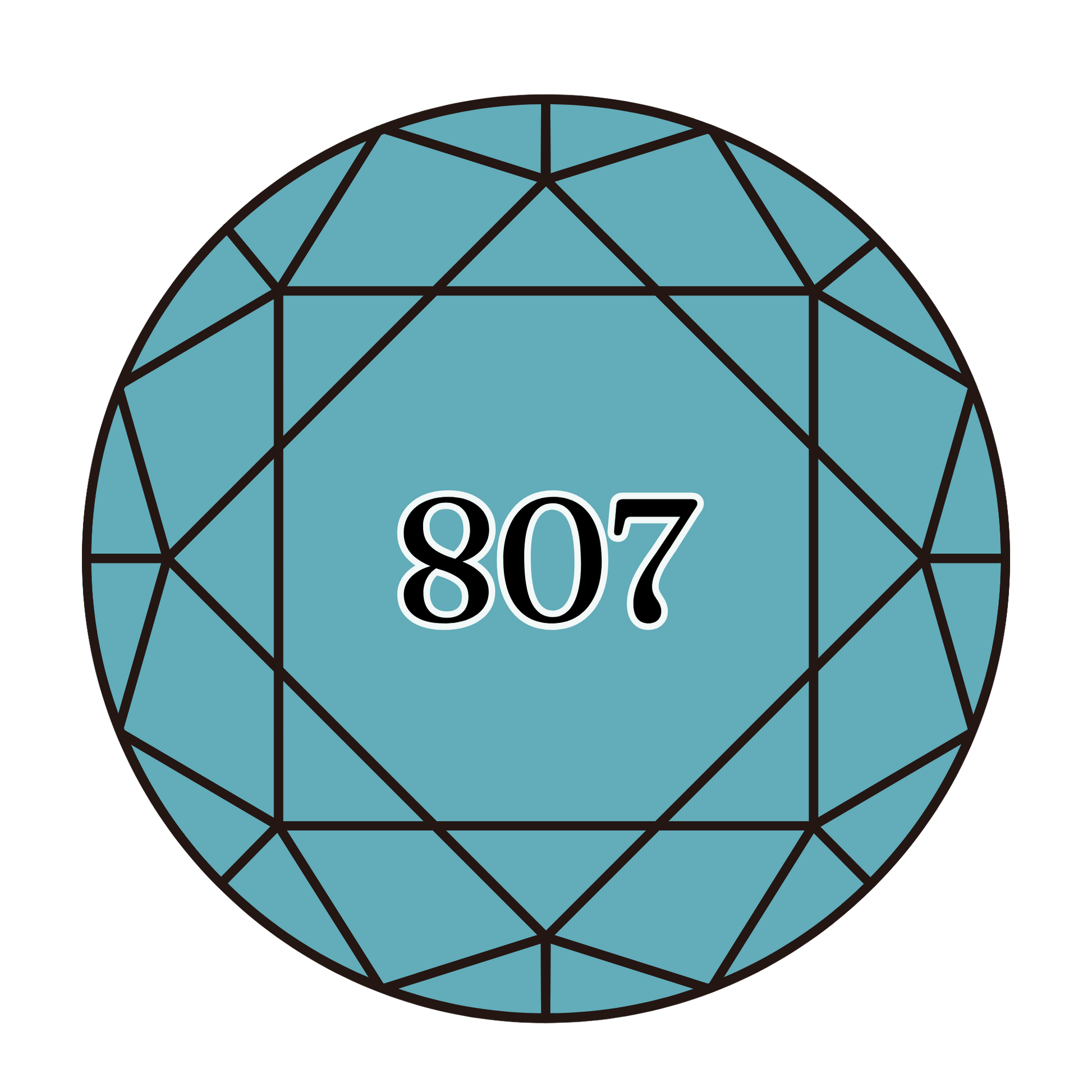 True North Diamond Art Round Diamond Drills 807 - Peacock Blue - Round Bulk Diamond Drills