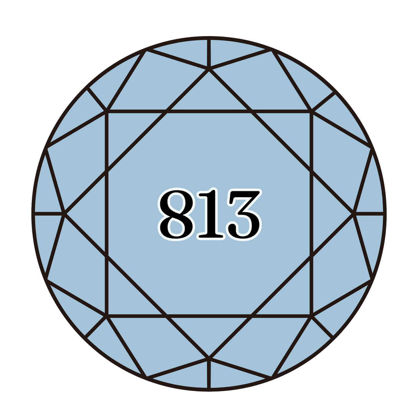 True North Diamond Art Round Diamond Drills 813 - Light Blue - Round Bulk Diamond Drills