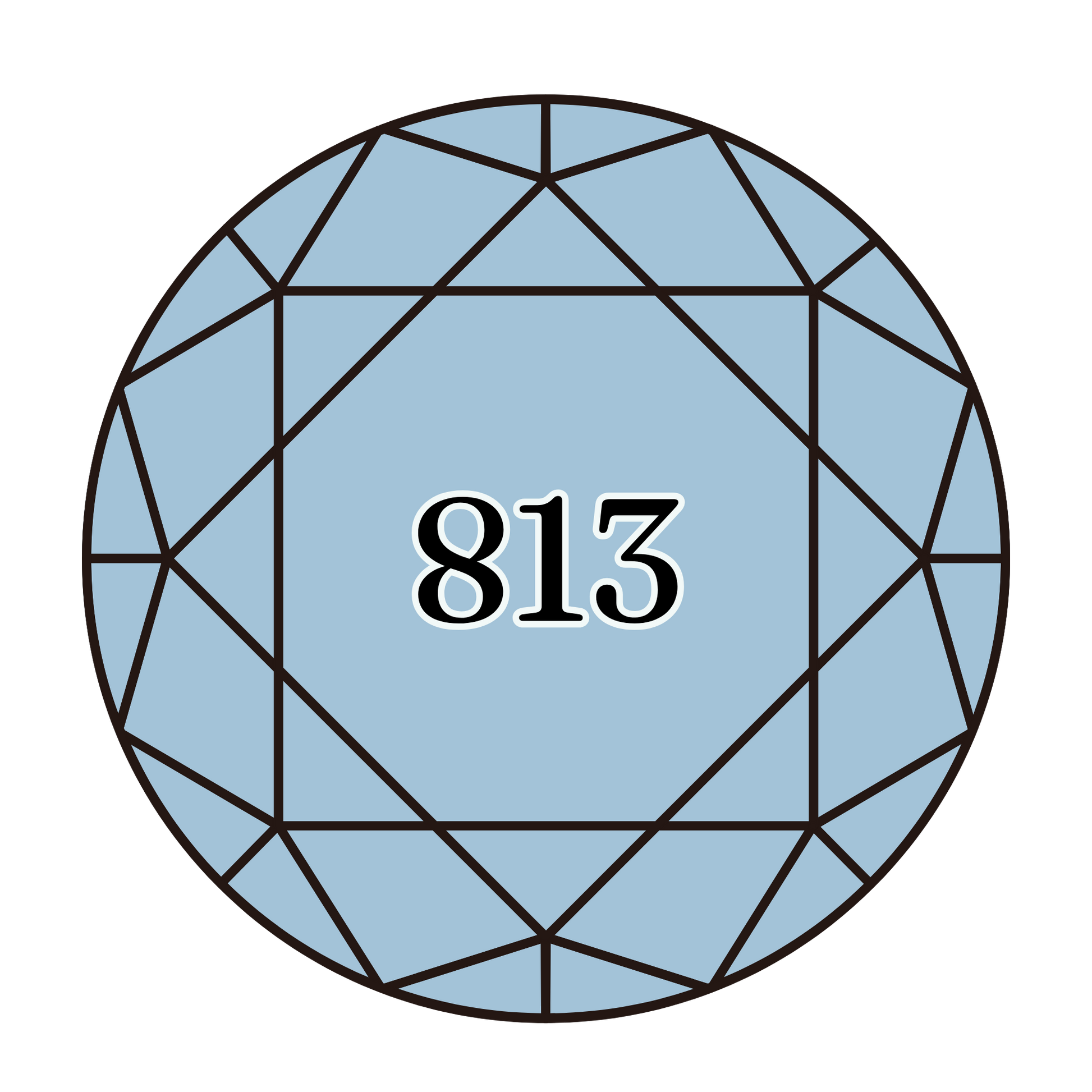 True North Diamond Art Round Diamond Drills 813 - Light Blue - Round Bulk Diamond Drills