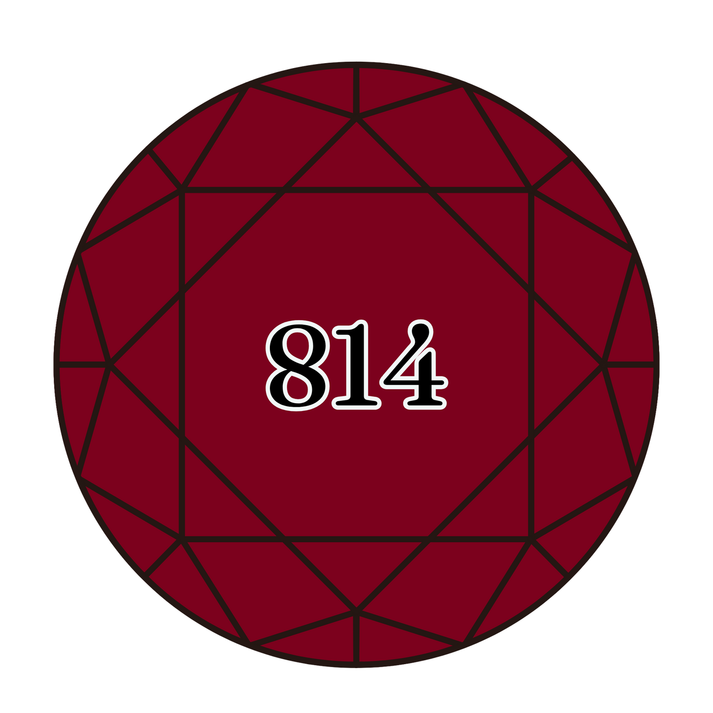 True North Diamond Art Round Diamond Drills 814 - Dark Garnet - Round Bulk Diamond Drills