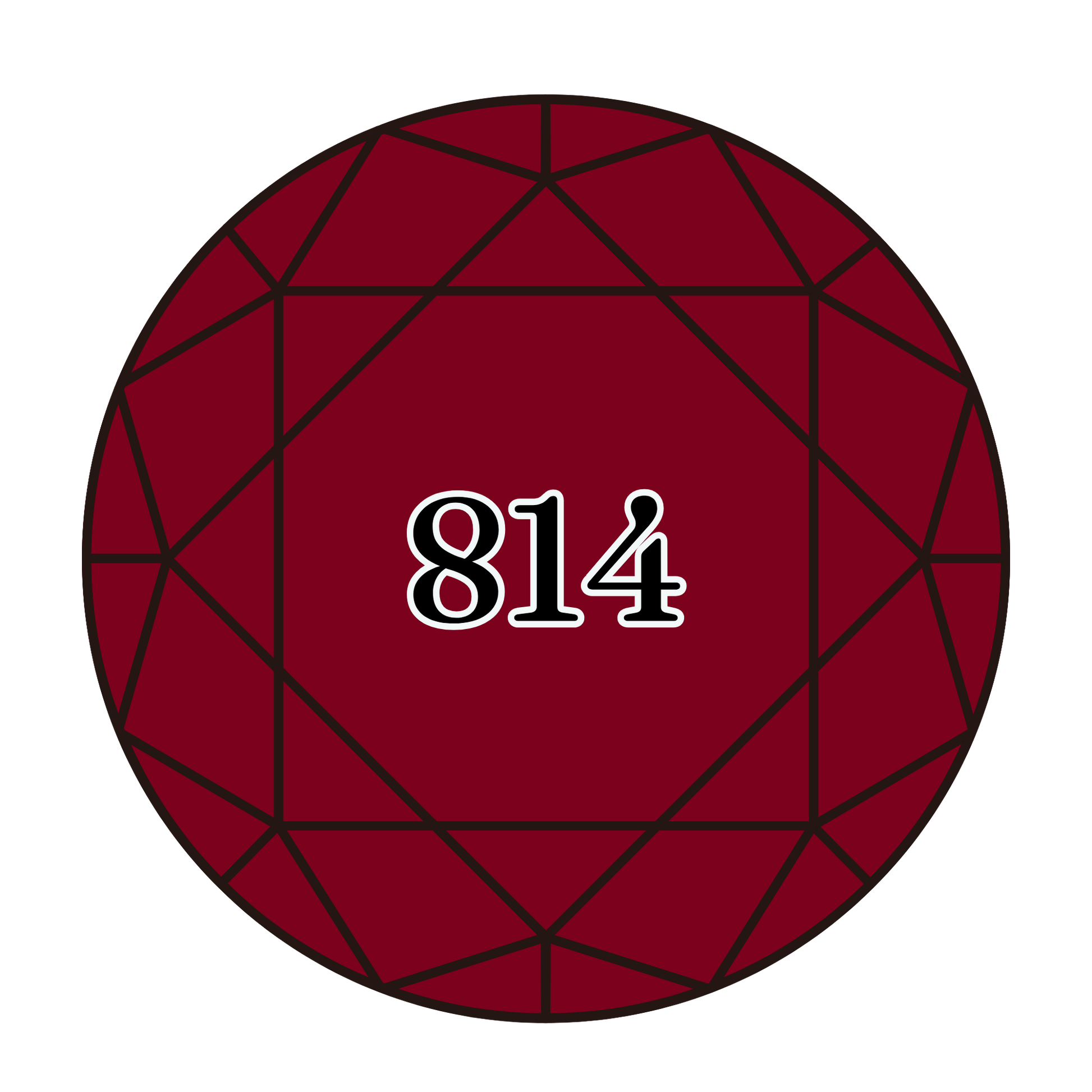 True North Diamond Art Round Diamond Drills 814 - Dark Garnet - Round Bulk Diamond Drills