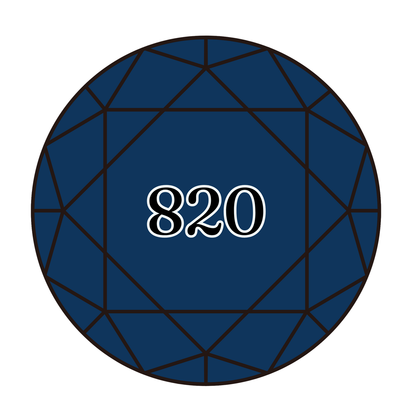 True North Diamond Art Round Diamond Drills 820 - Very Dark Royal Blue - Round Bulk Diamond Drills