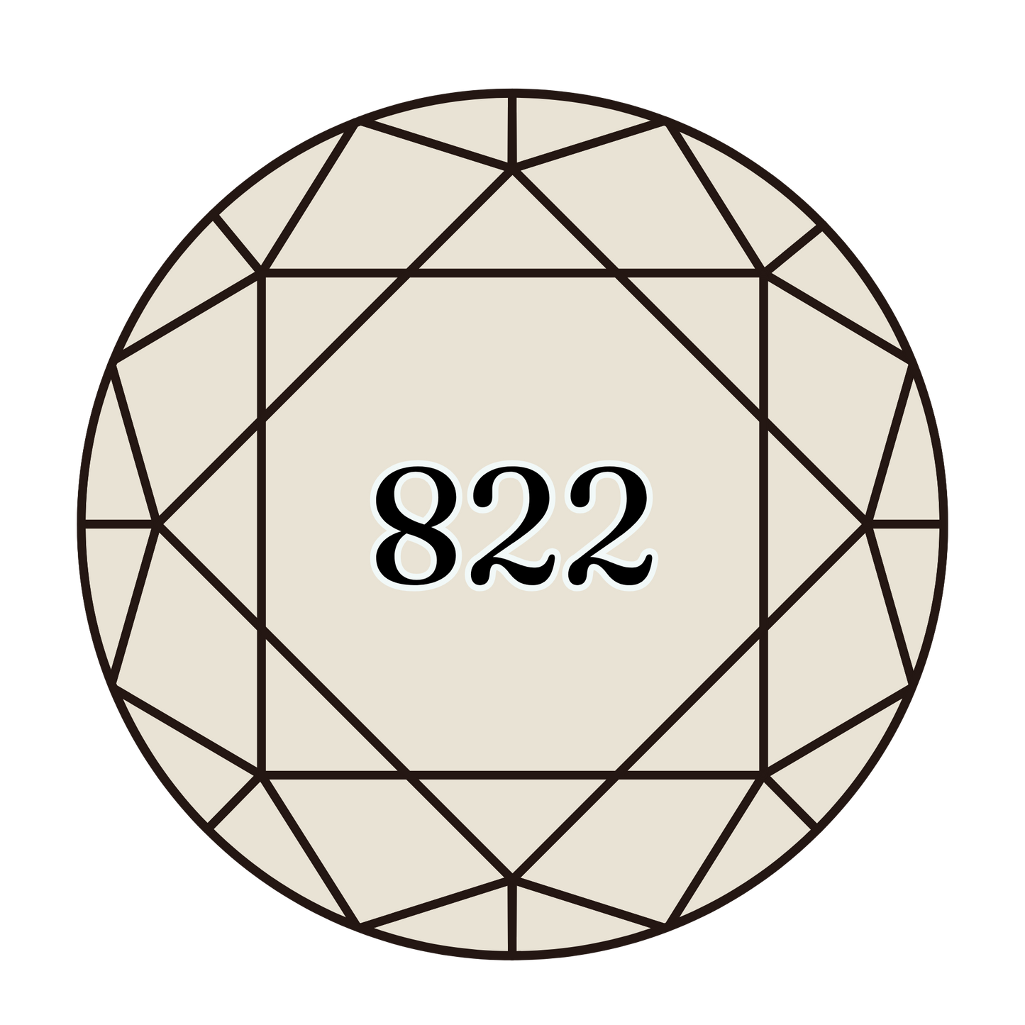 True North Diamond Art Round Diamond Drills 822 - Light Beige Grey - Round Bulk Diamond Drills