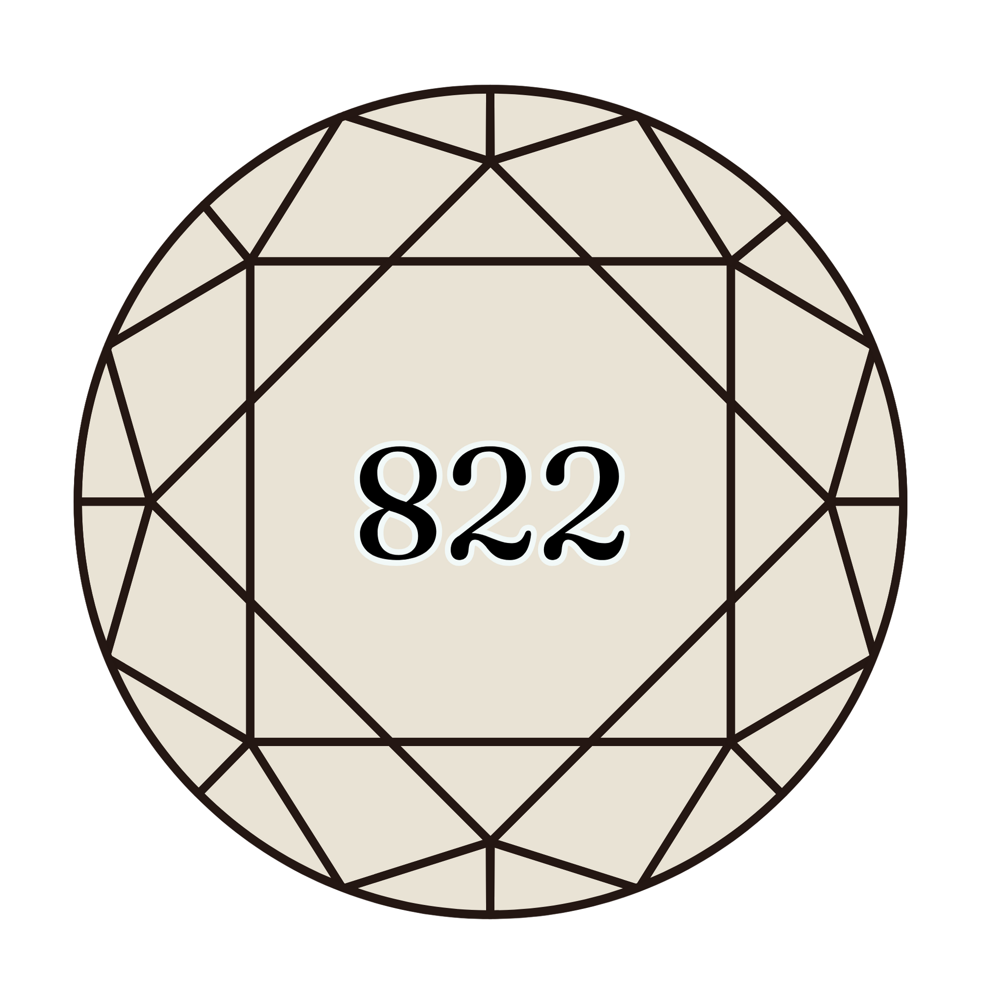 True North Diamond Art Round Diamond Drills 822 - Light Beige Grey - Round Bulk Diamond Drills