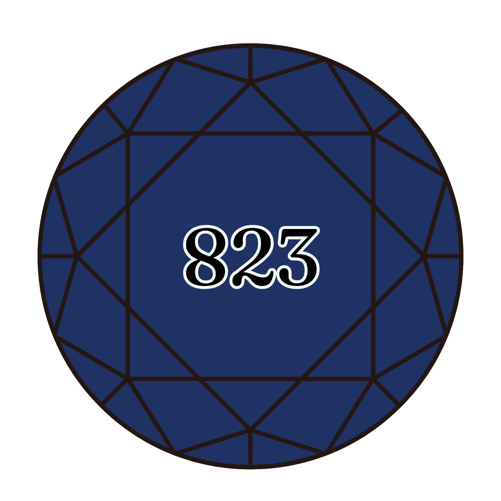 True North Diamond Art Round Diamond Drills 823 - Dark Navy Blue - Round Bulk Diamond Drills