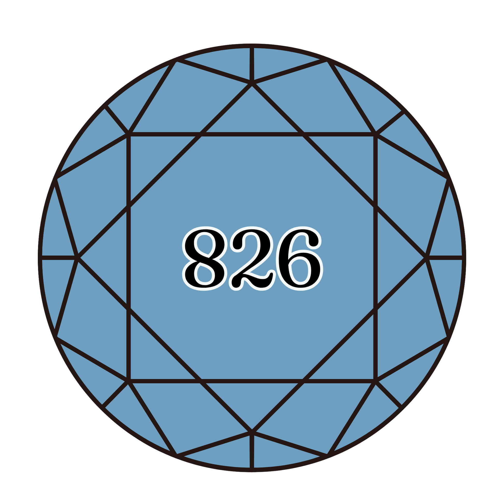 True North Diamond Art Round Diamond Drills 826 - Medium Blue - Round Bulk Diamond Drills