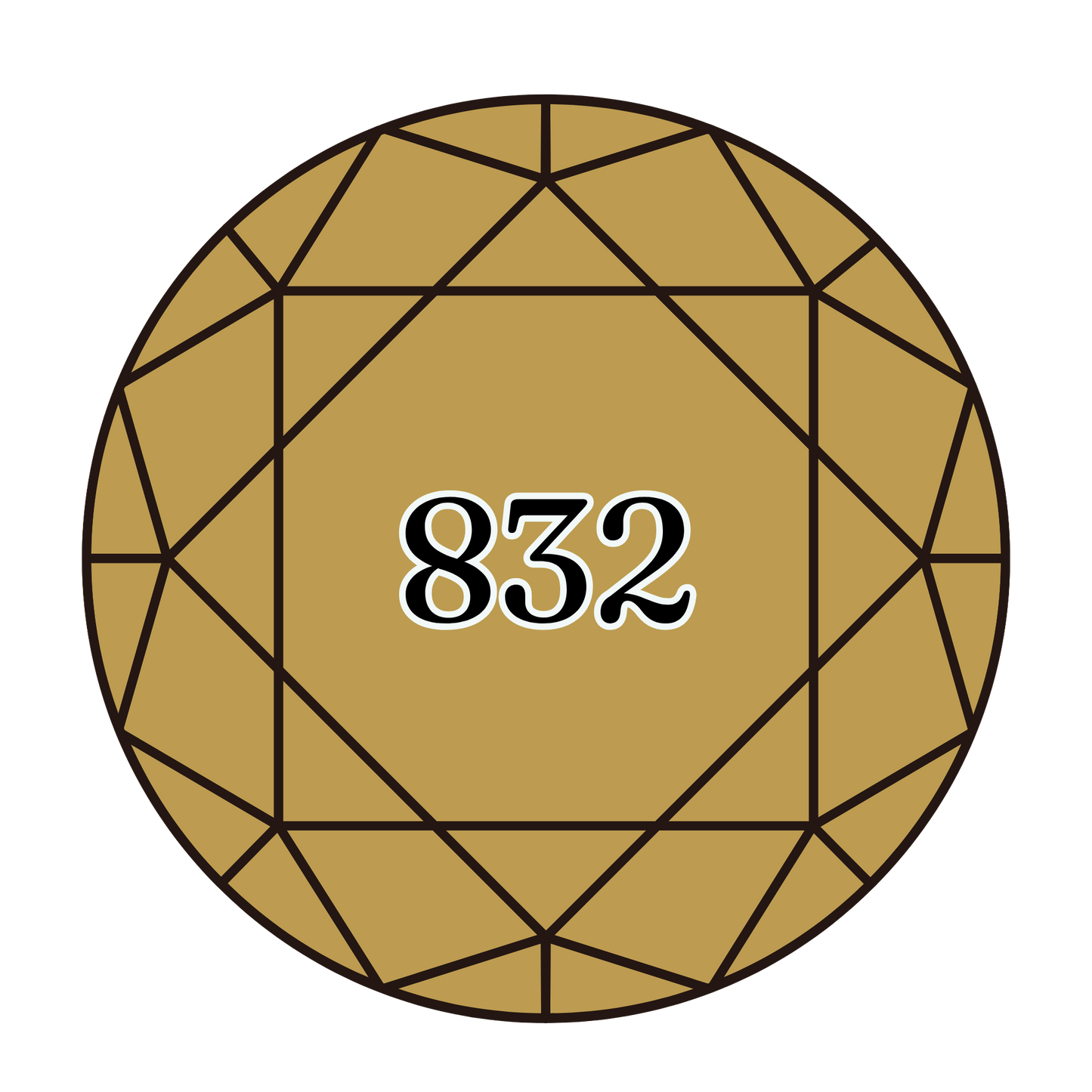 True North Diamond Art Round Diamond Drills 832 - Golden Olive - Round Bulk Diamond Drills