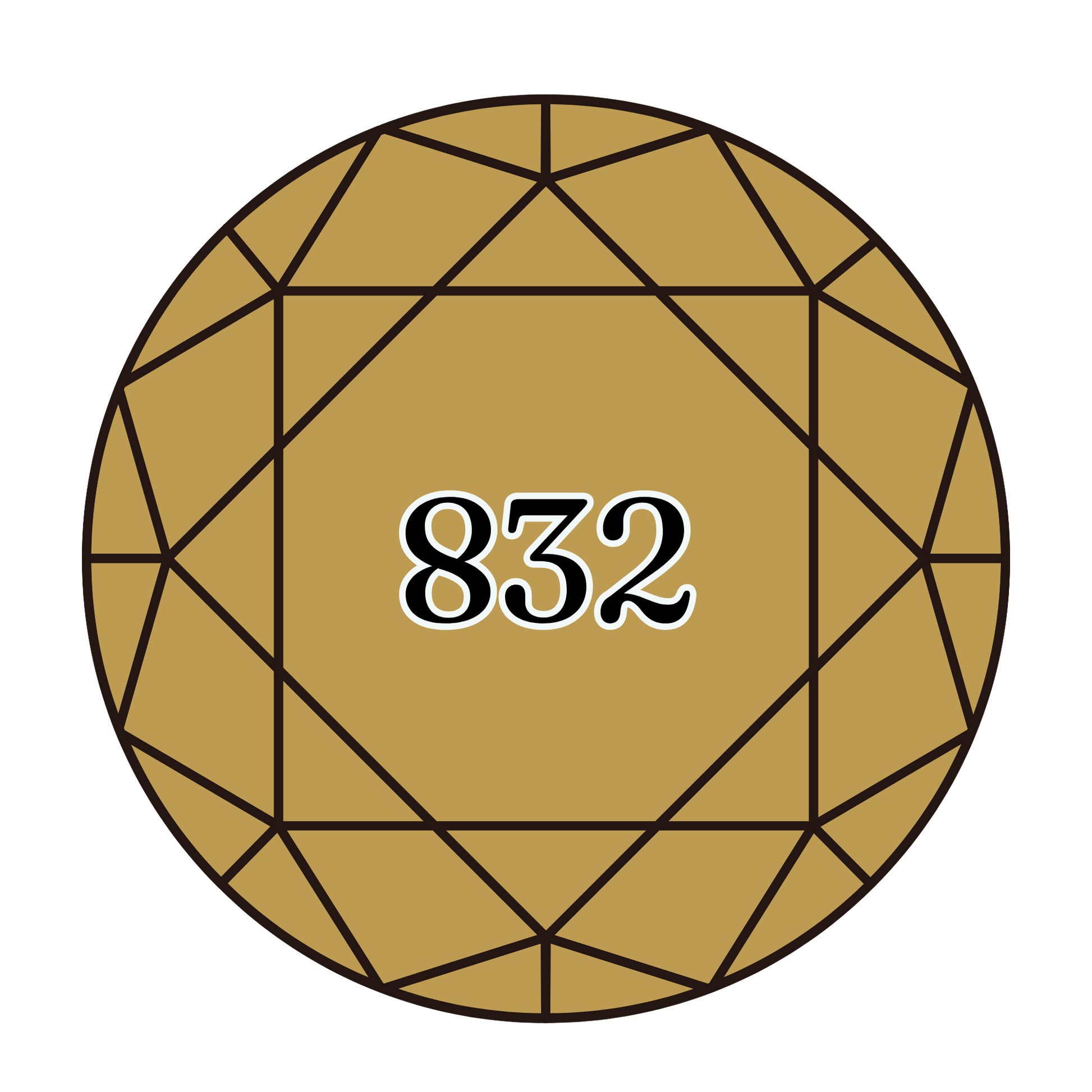 True North Diamond Art Round Diamond Drills 832 - Golden Olive - Round Bulk Diamond Drills