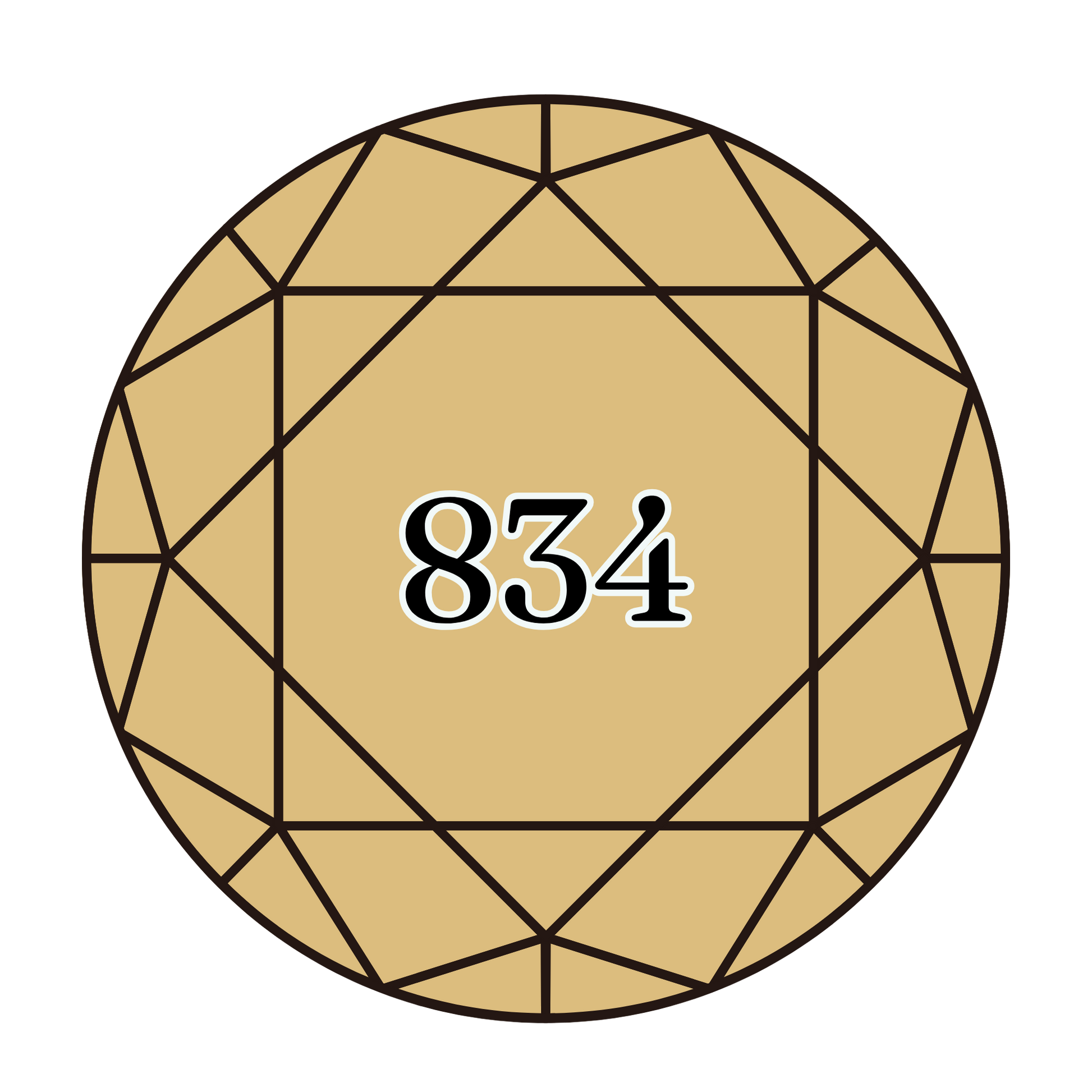 True North Diamond Art Round Diamond Drills 834 - Very Light Golden Olive - Round Bulk Diamond Drills