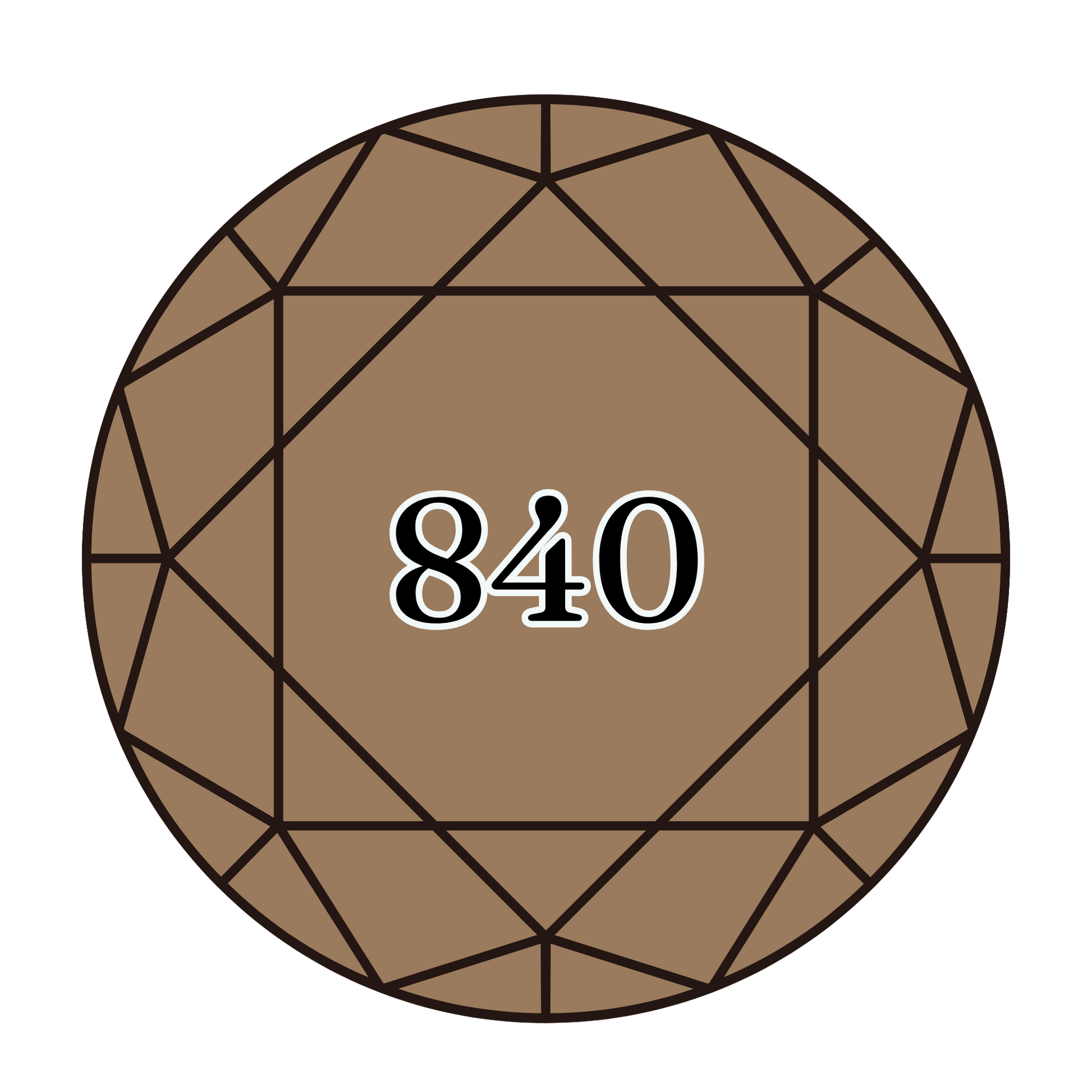 True North Diamond Art Round Diamond Drills 840 - Medium Beige Brown - Round Bulk Diamond Drills