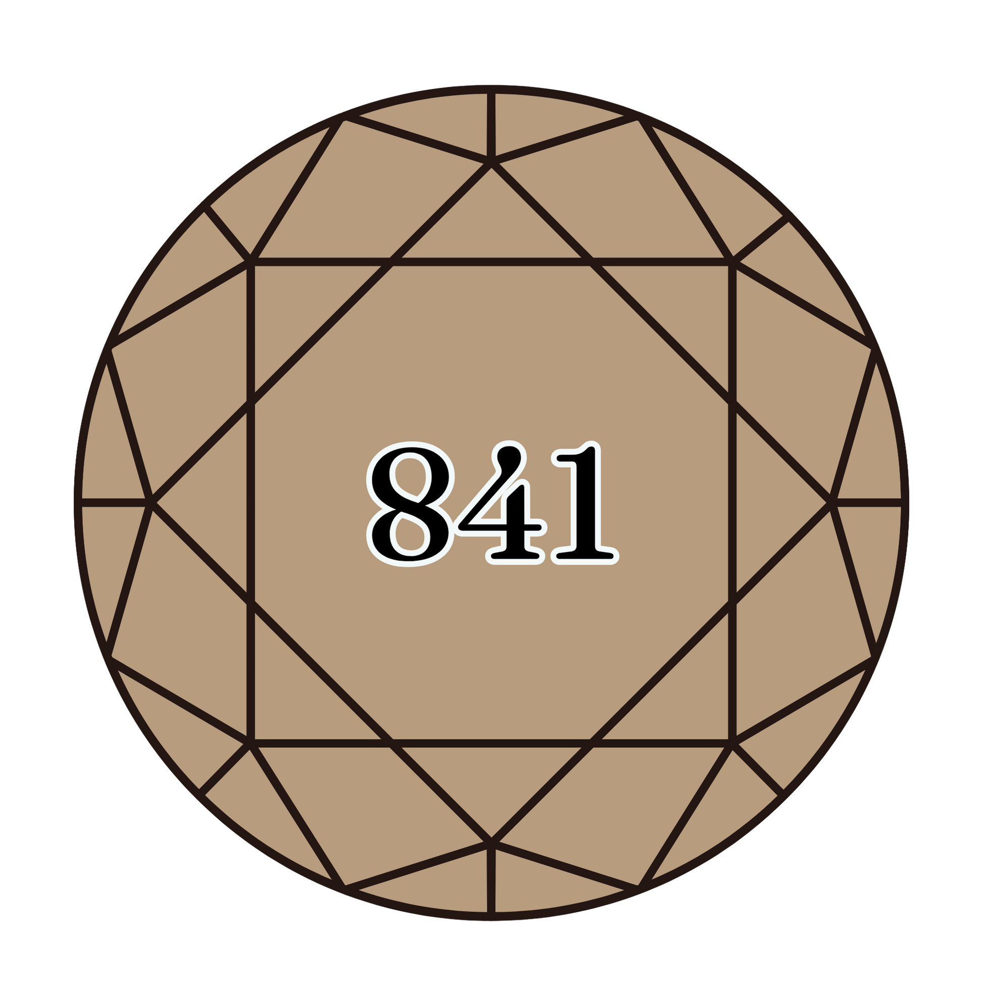 True North Diamond Art Round Diamond Drills 841 - Light Beige Brown - Round Bulk Diamond Drills