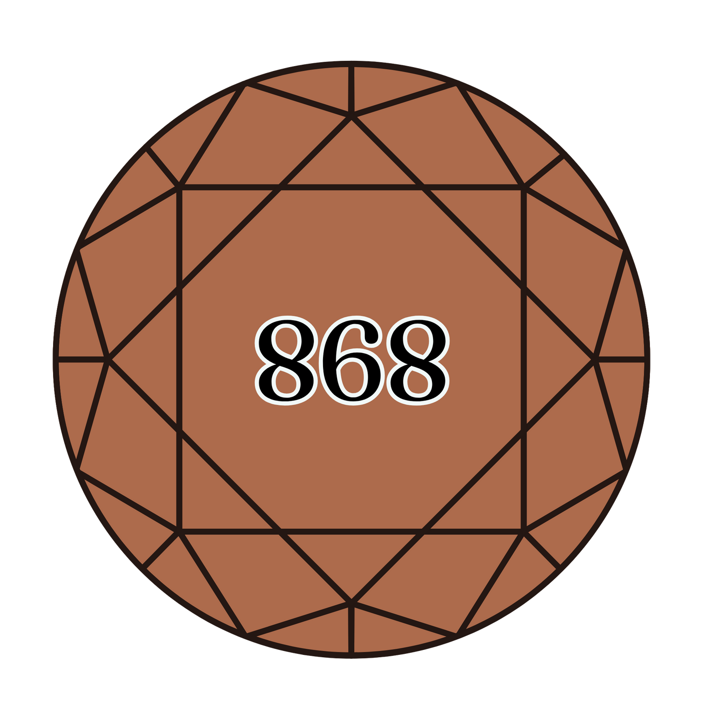 True North Diamond Art Round Diamond Drills 868 - Dark Coffee Brown - Round Bulk Diamond Drills