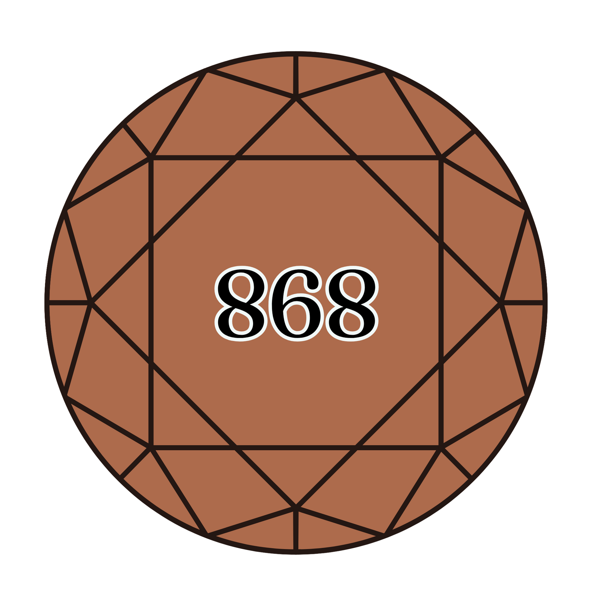 True North Diamond Art Round Diamond Drills 868 - Dark Coffee Brown - Round Bulk Diamond Drills