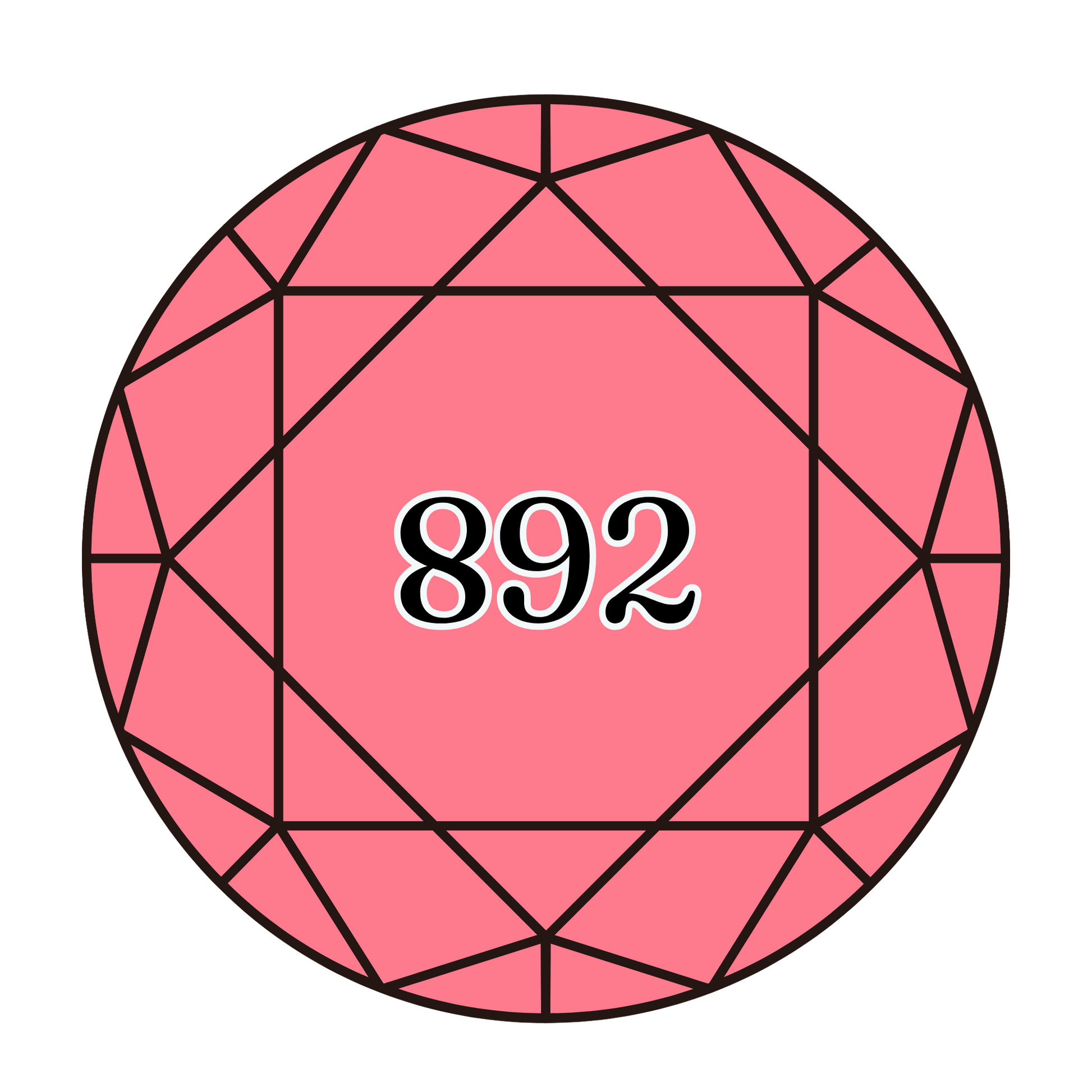 True North Diamond Art Round Diamond Drills 892 - Medium Carnation - Round Bulk Diamond Drills