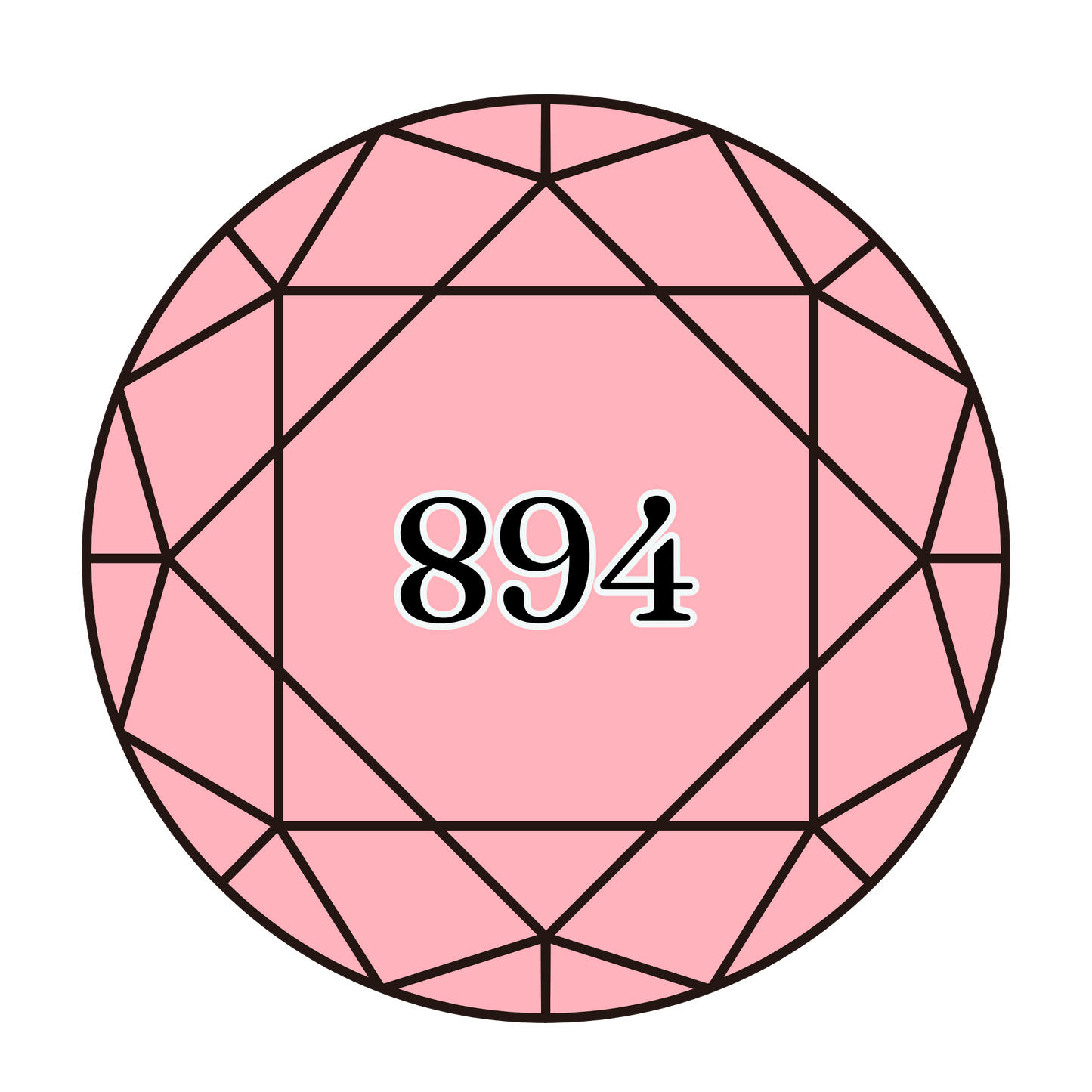 True North Diamond Art Round Diamond Drills 894 - Very Light Carnation - Round Bulk Diamond Drills