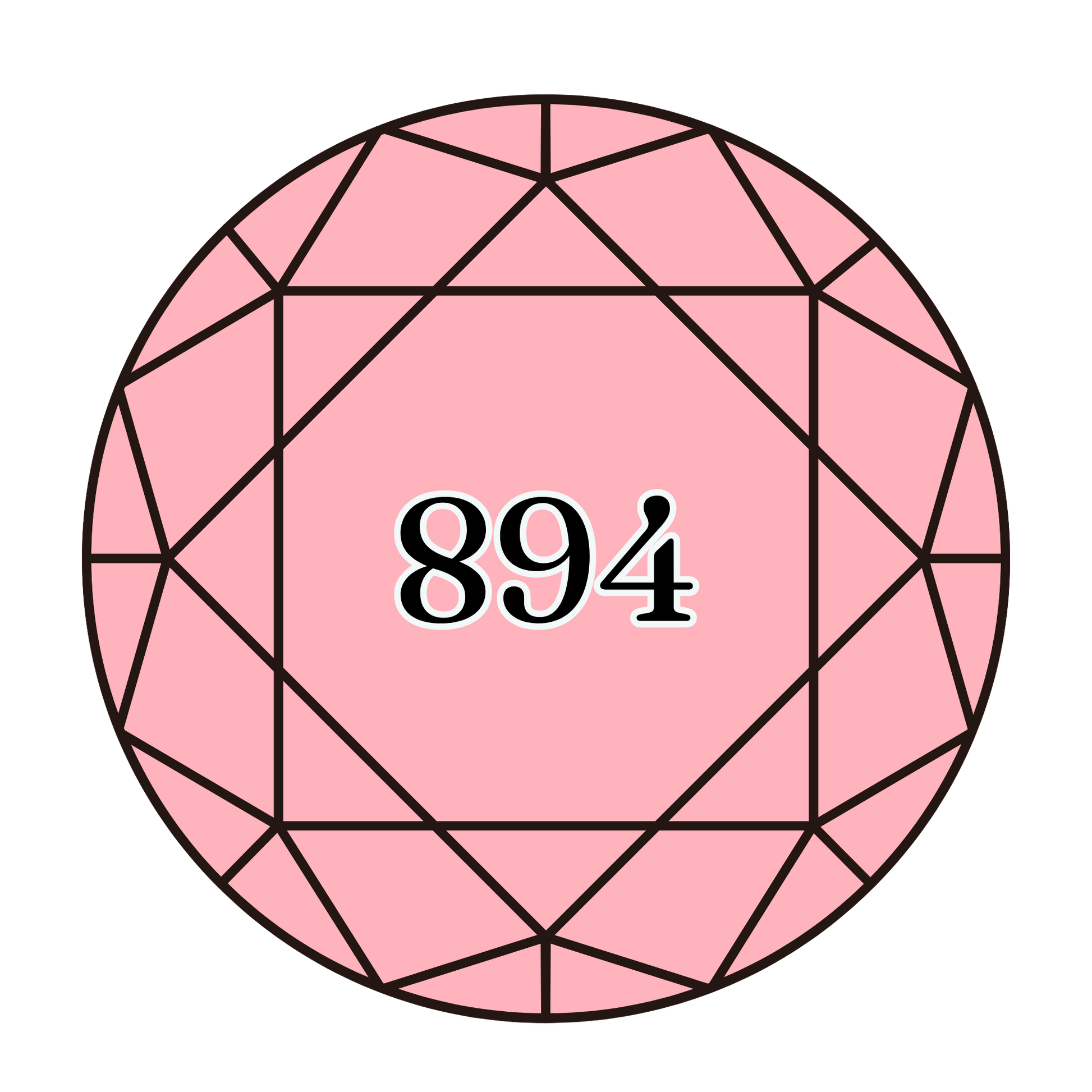 True North Diamond Art Round Diamond Drills 894 - Very Light Carnation - Round Bulk Diamond Drills