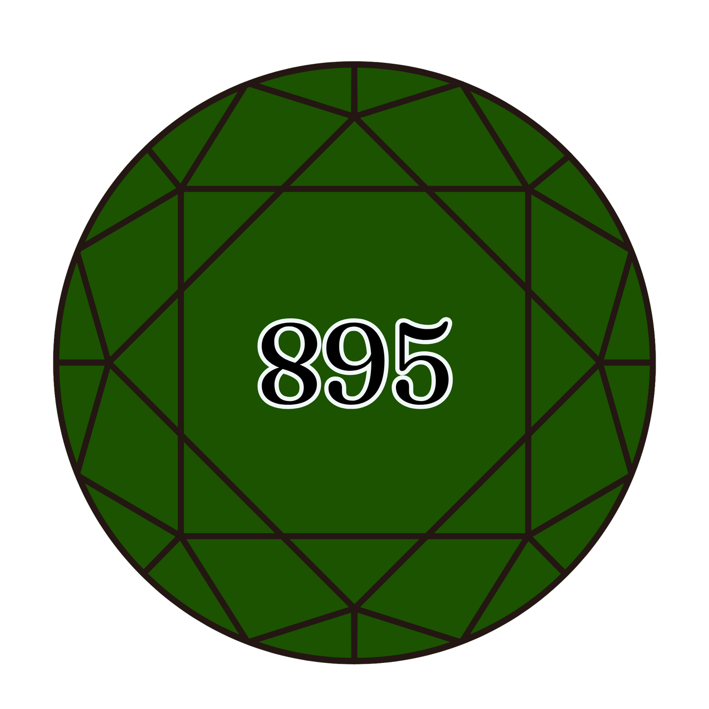 True North Diamond Art Round Diamond Drills 895 - Very Dark Hunter Green - Round Bulk Diamond Drills