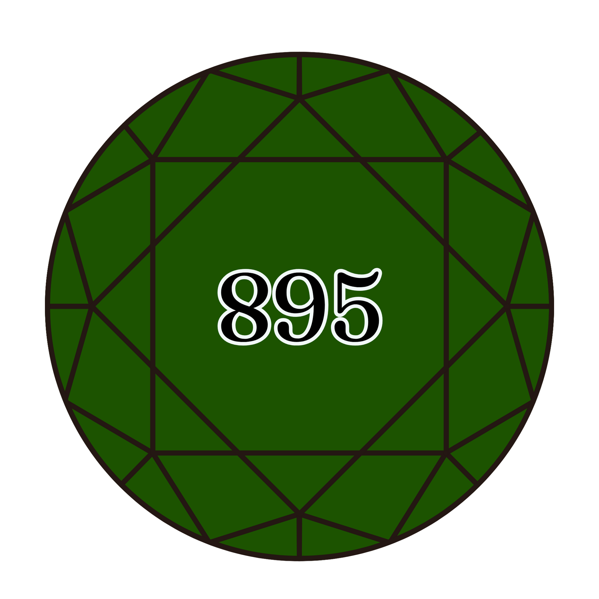 True North Diamond Art Round Diamond Drills 895 - Very Dark Hunter Green - Round Bulk Diamond Drills