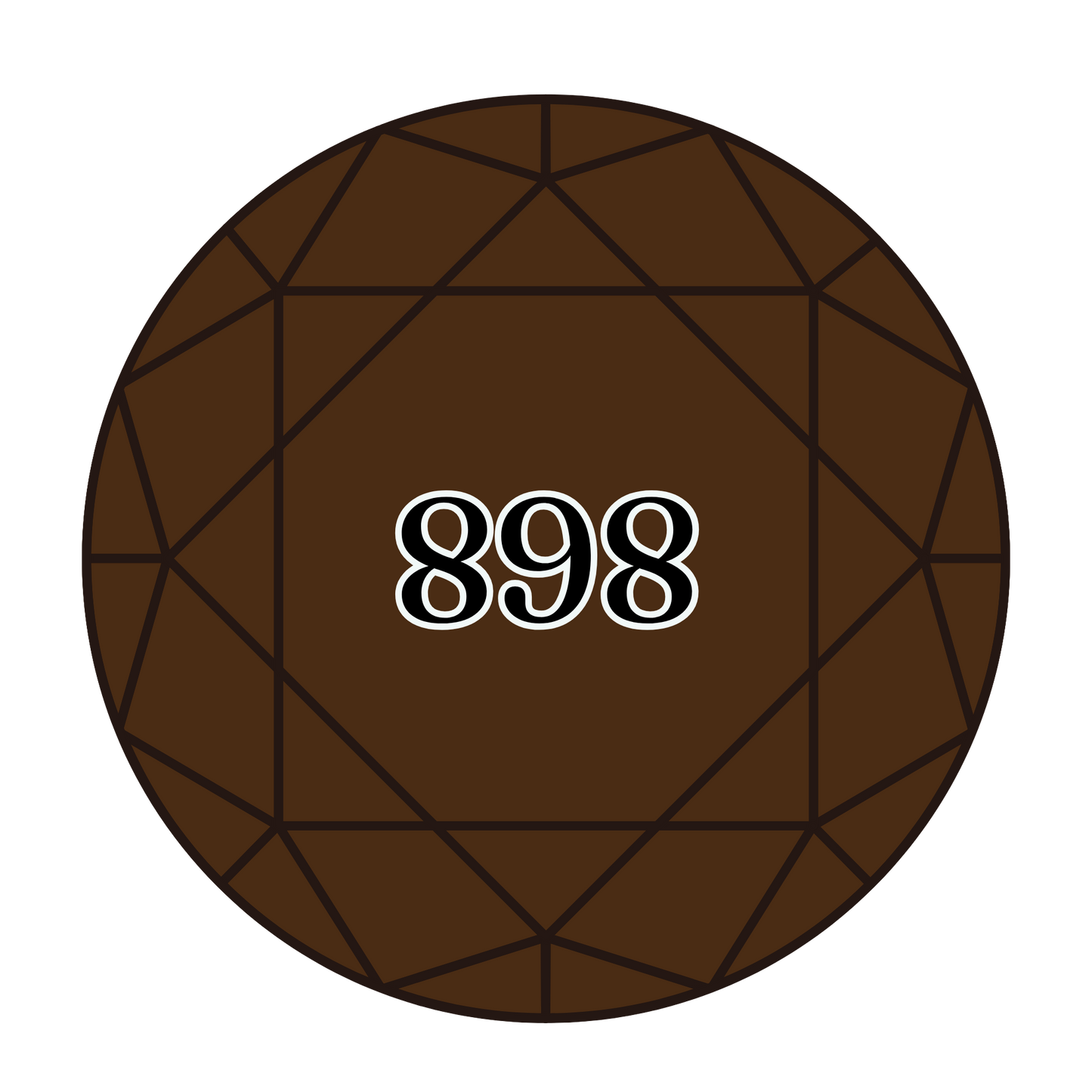 True North Diamond Art Round Diamond Drills 898 - Very Dark Coffee Brown - Round Bulk Diamond Drills