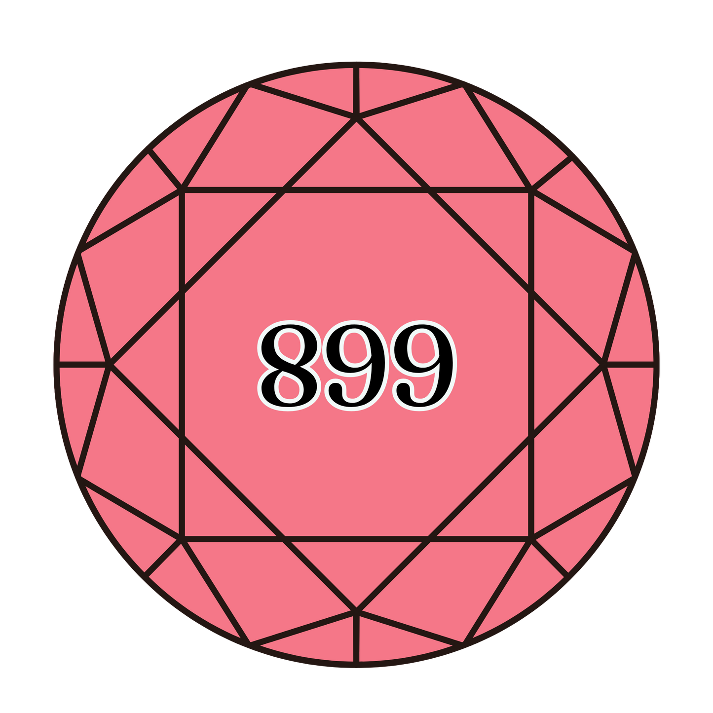 True North Diamond Art Round Diamond Drills 899 - Medium Rose - Round Bulk Diamond Drills