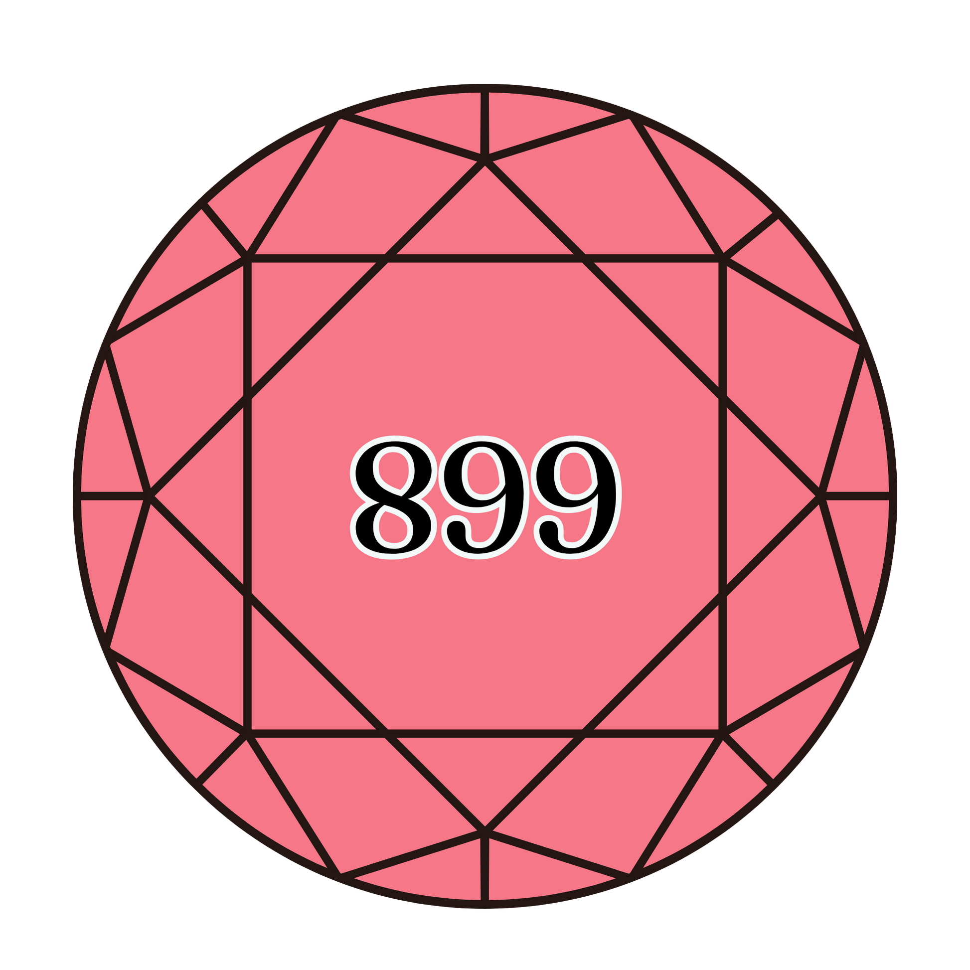 True North Diamond Art Round Diamond Drills 899 - Medium Rose - Round Bulk Diamond Drills