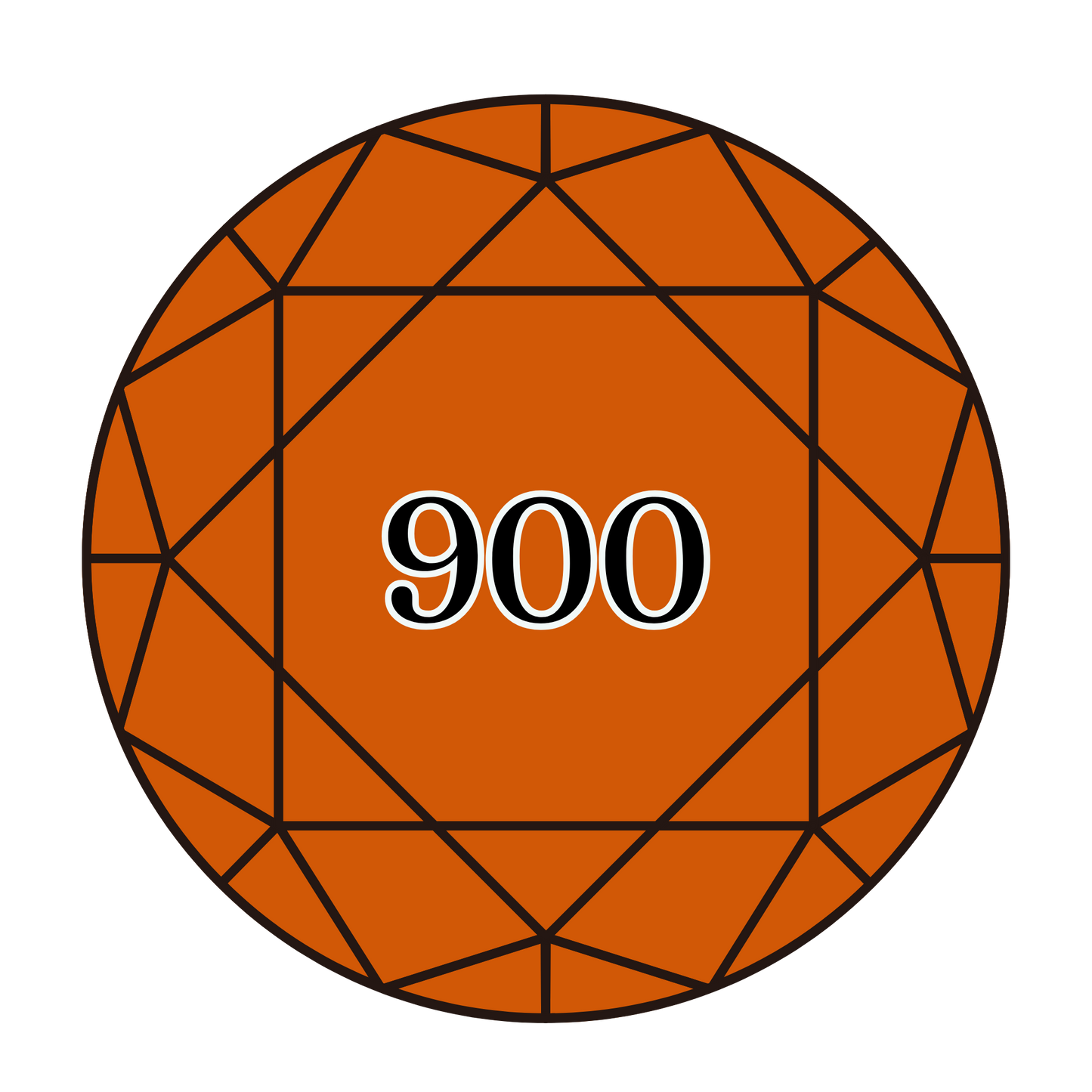 True North Diamond Art Round Diamond Drills 900 - Dark Burnt Orange - Round Bulk Diamond Drills