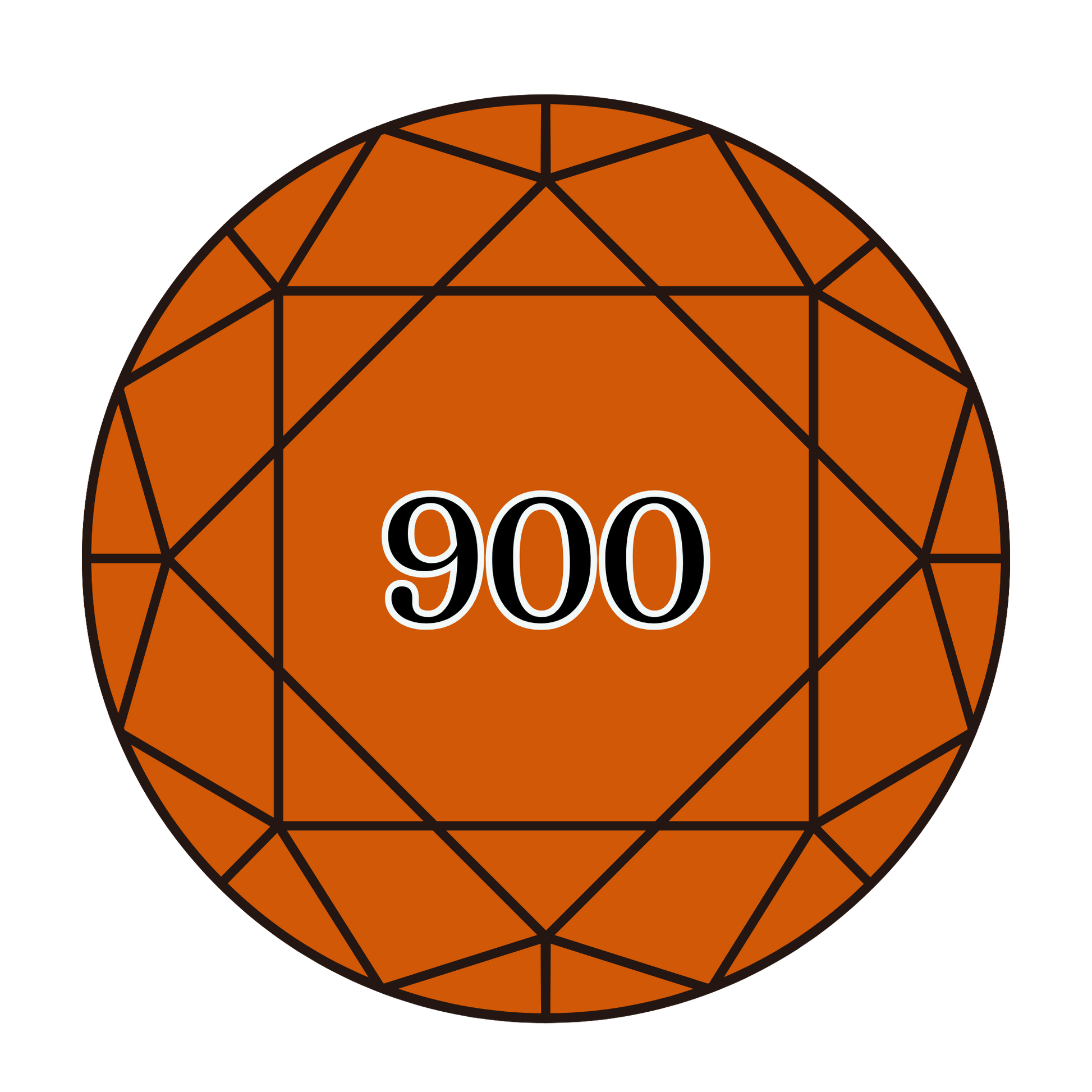 True North Diamond Art Round Diamond Drills 900 - Dark Burnt Orange - Round Bulk Diamond Drills