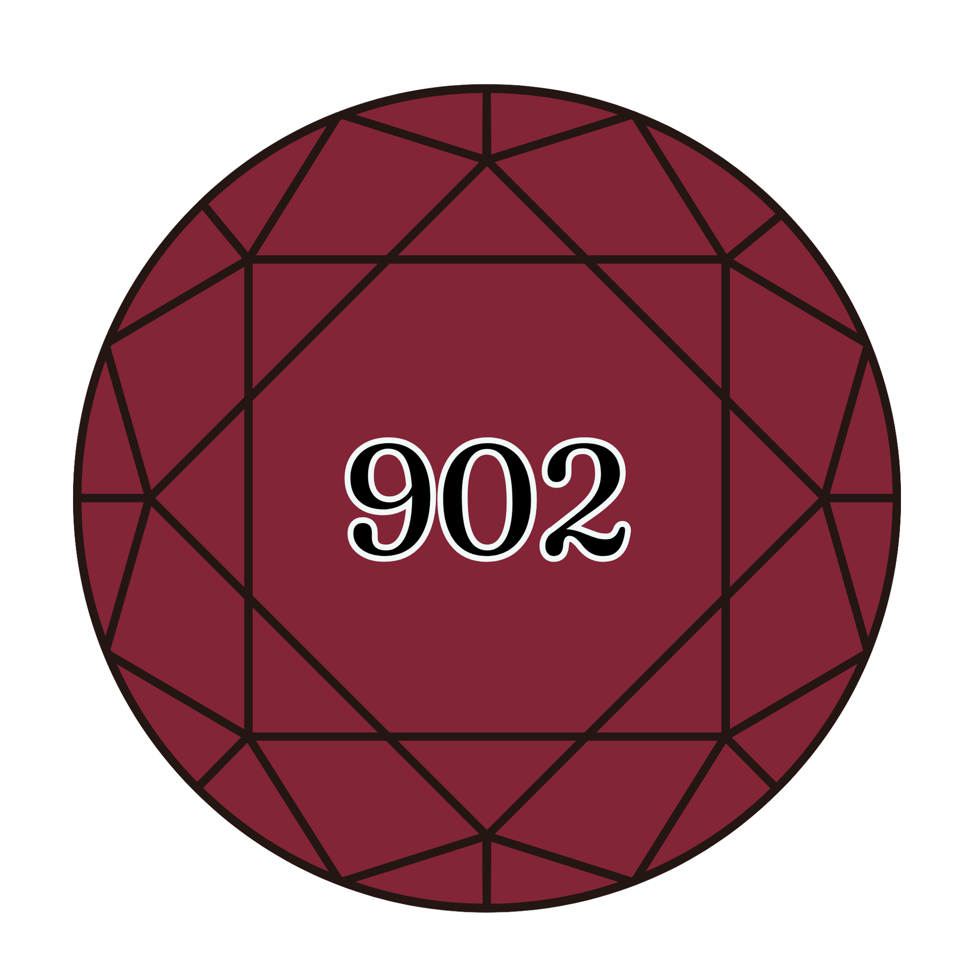 True North Diamond Art Round Diamond Drills 902 - Very Dark Garnet - Round Bulk Diamond Drills