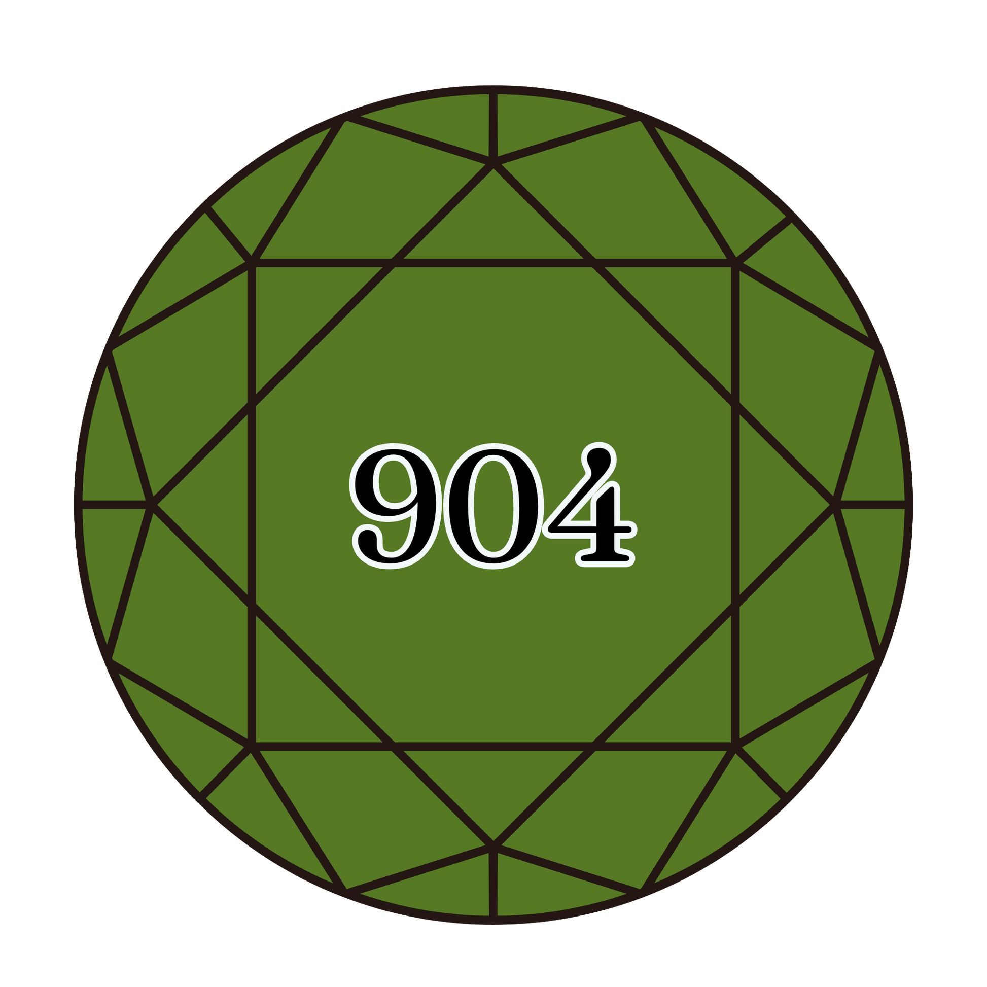 True North Diamond Art Round Diamond Drills 904 - Very Dark Parrot Green - Round Bulk Diamond Drills