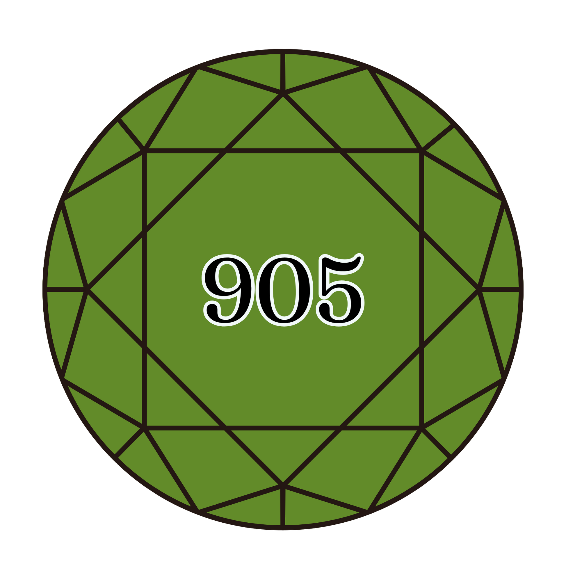 True North Diamond Art Round Diamond Drills 905 - Dark Parrot Green - Round Bulk Diamond Drills