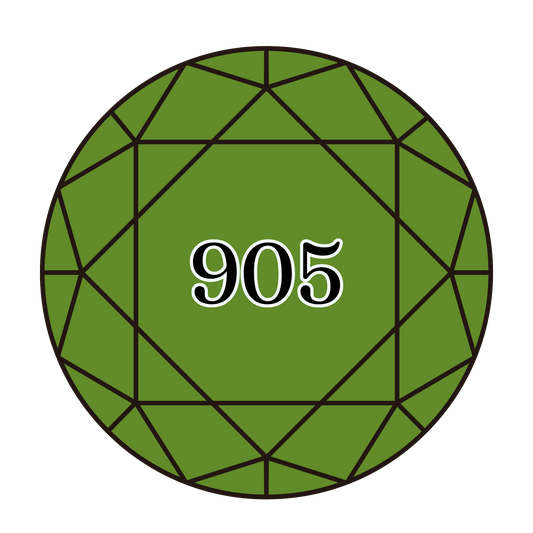 True North Diamond Art Round Diamond Drills 905 - Dark Parrot Green - Round Bulk Diamond Drills