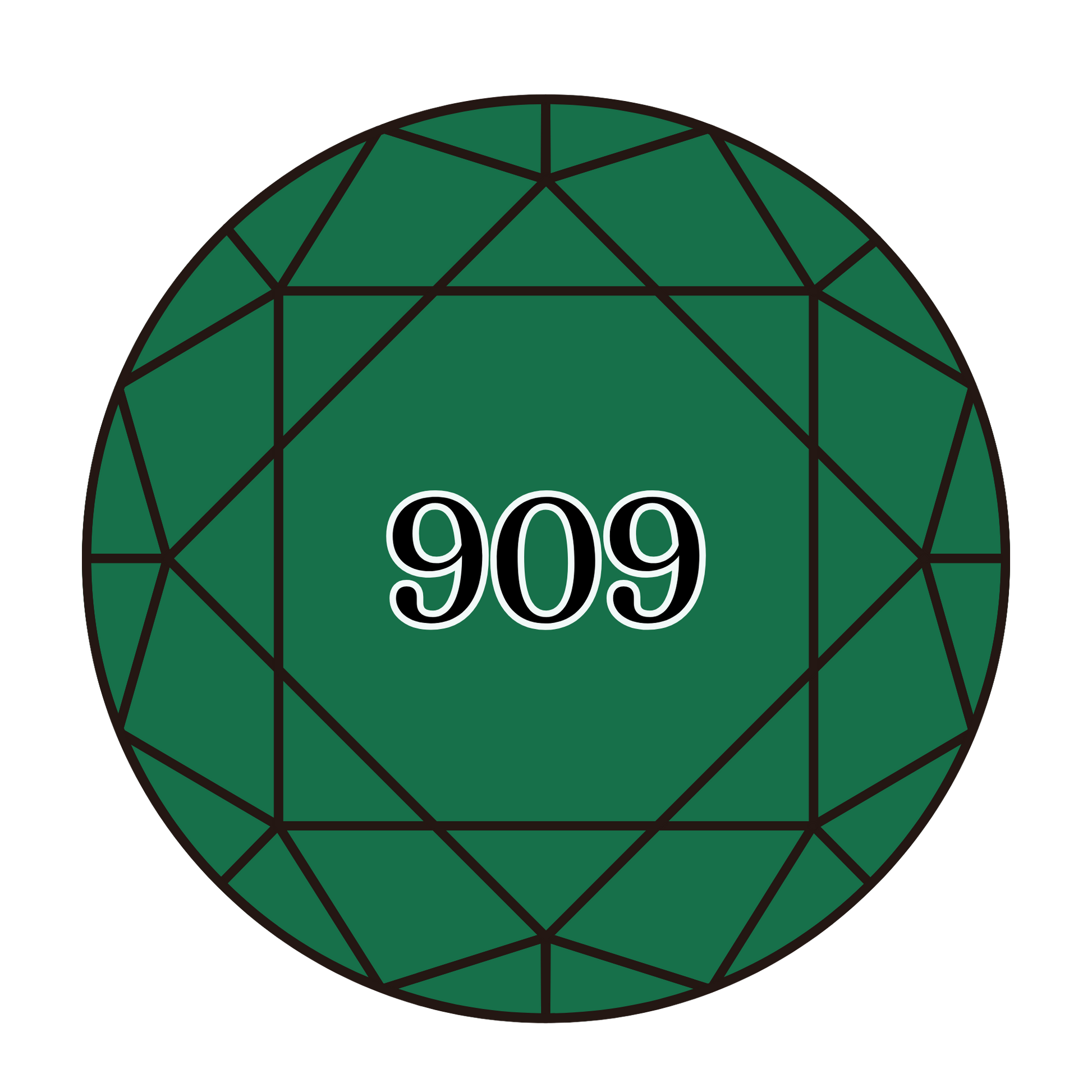 True North Diamond Art Round Diamond Drills 909 - Very Dark Emerald Green - Round Bulk Diamond Drills