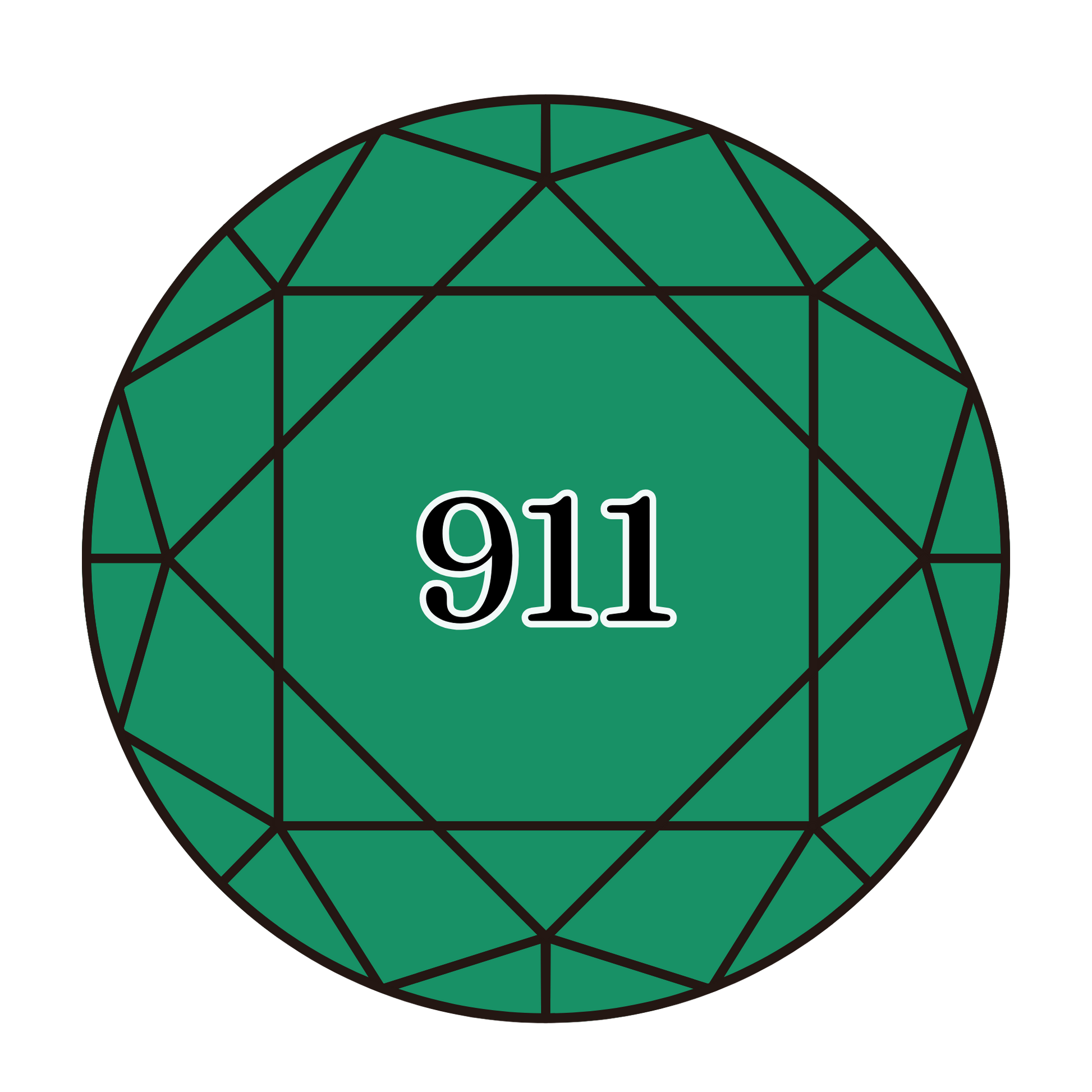 True North Diamond Art Round Diamond Drills 911 - Medium Emerald Green - Round Bulk Diamond Drills