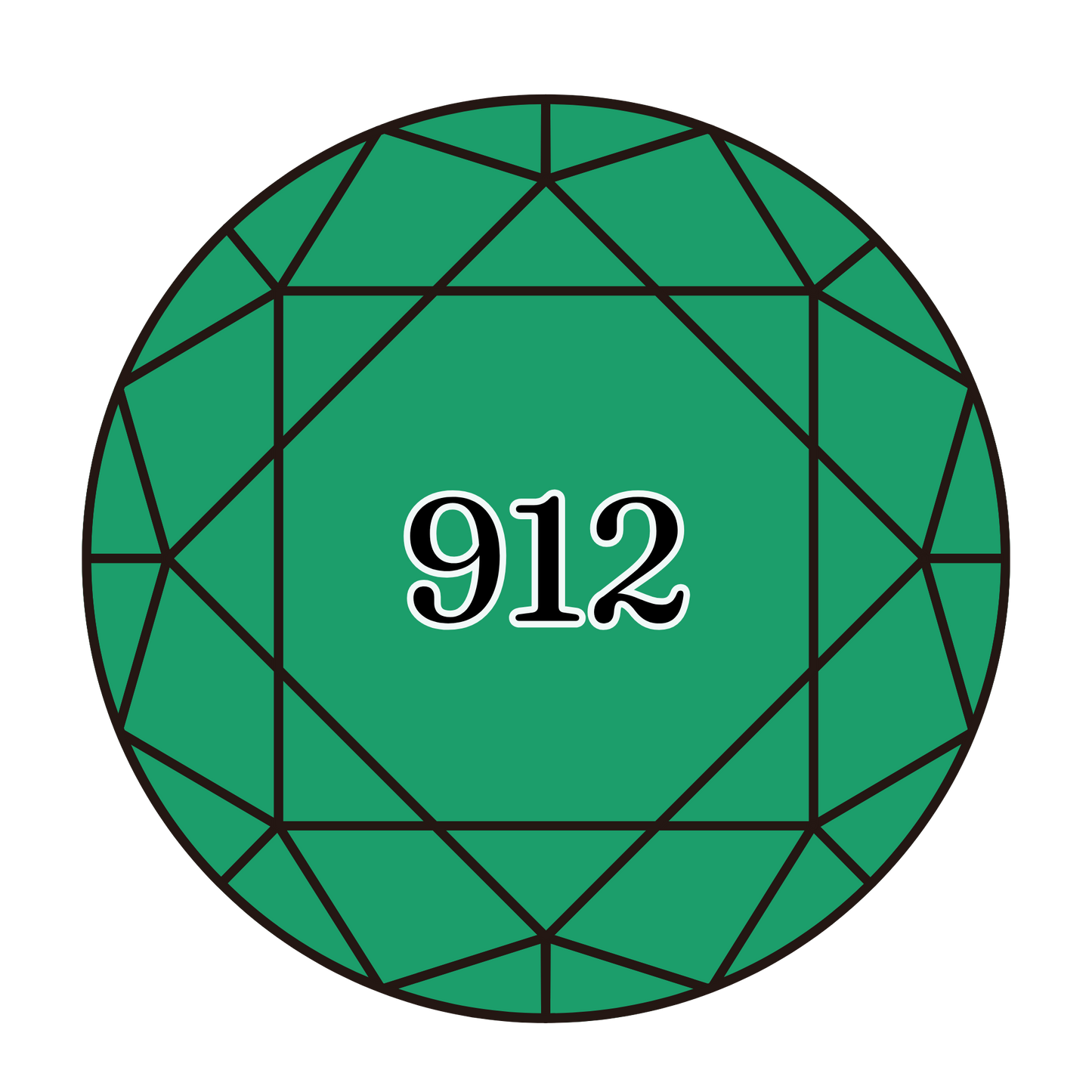 True North Diamond Art Round Diamond Drills 912 - Light Emerald Green - Round Bulk Diamond Drills