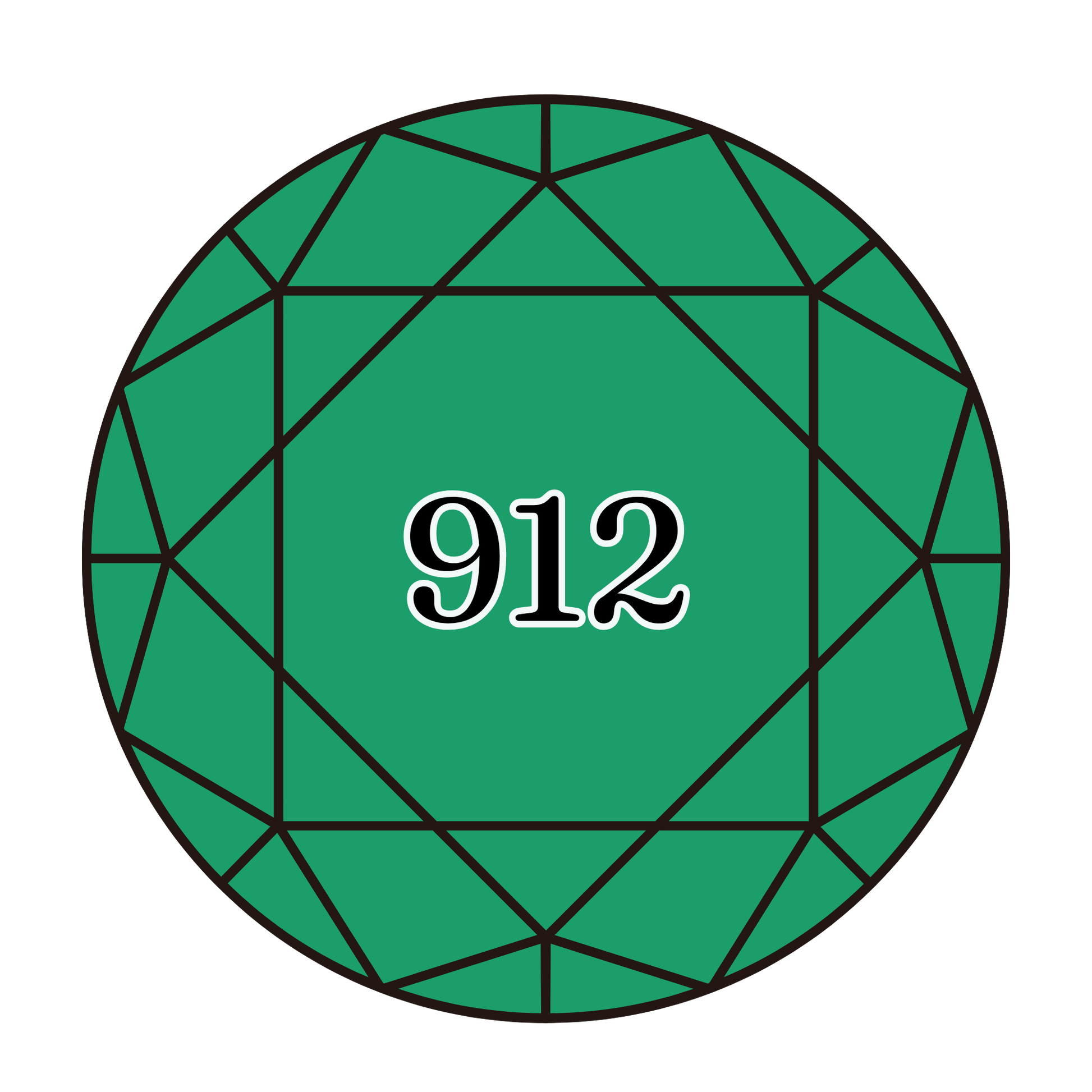 True North Diamond Art Round Diamond Drills 912 - Light Emerald Green - Round Bulk Diamond Drills